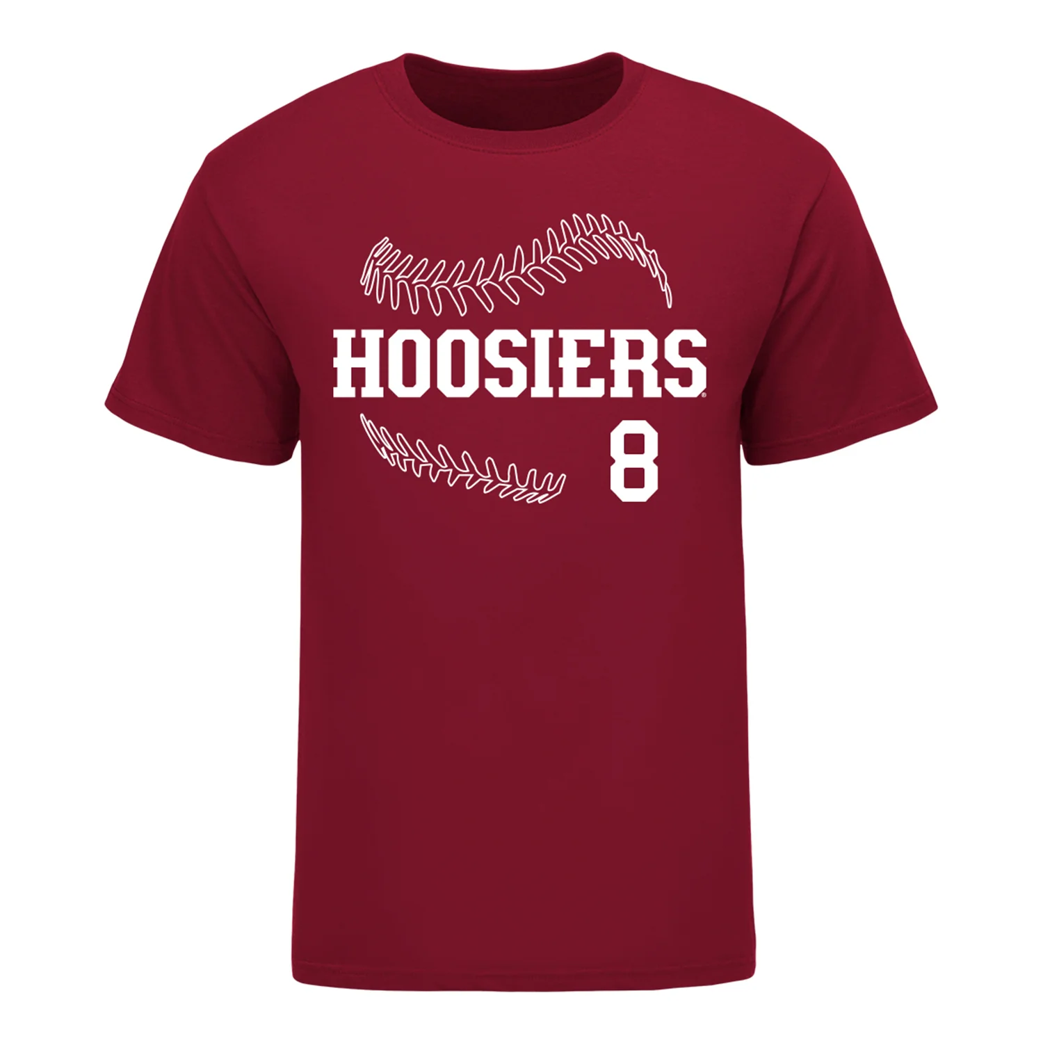 Indiana Hoosiers Softball #8 Madalyn Strader Student Athlete T-Shirt - Image 2
