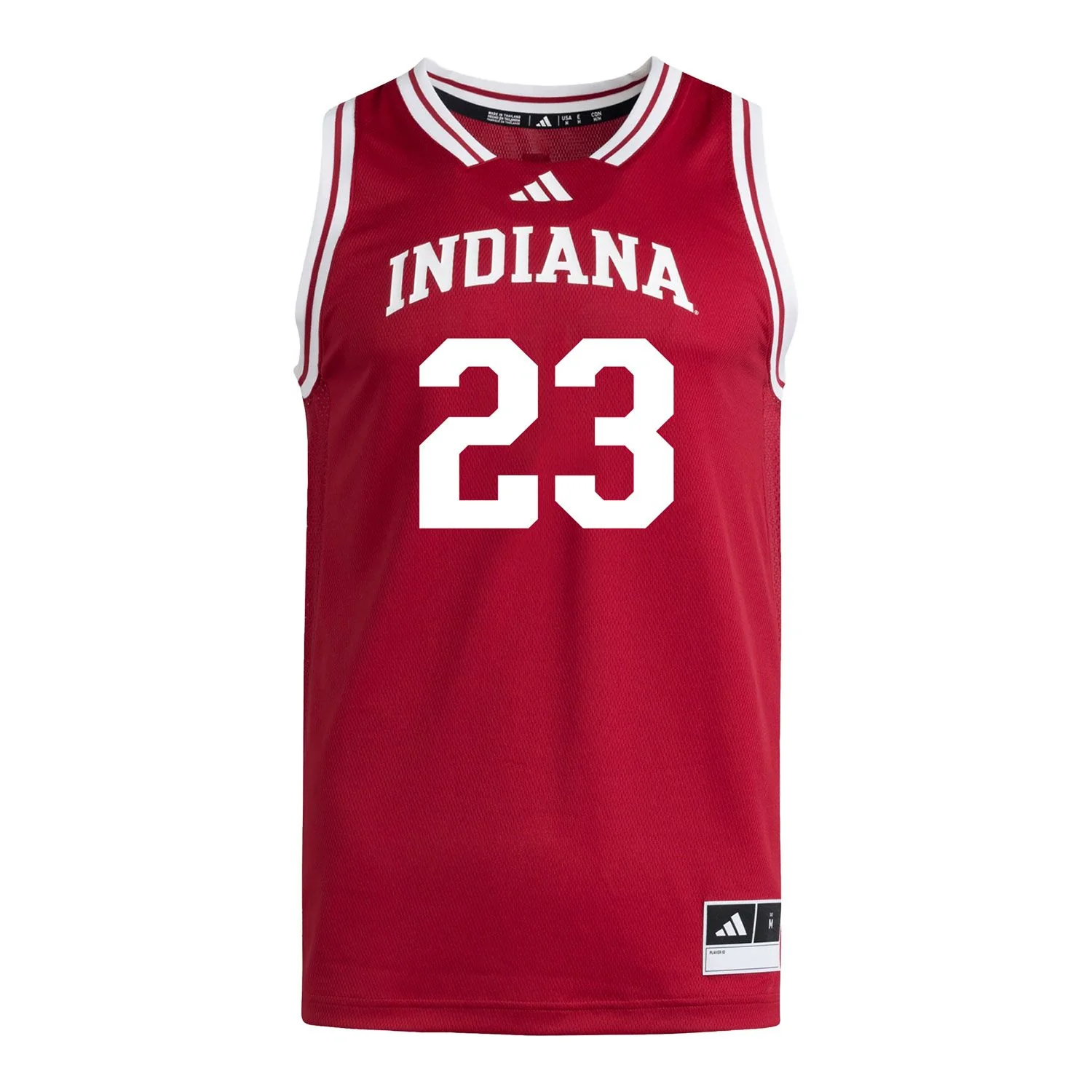Indiana Hoosiers Adidas #23 Zania Socka-Nguemen Student Athlete Crimson Basketball Jersey - Image 2