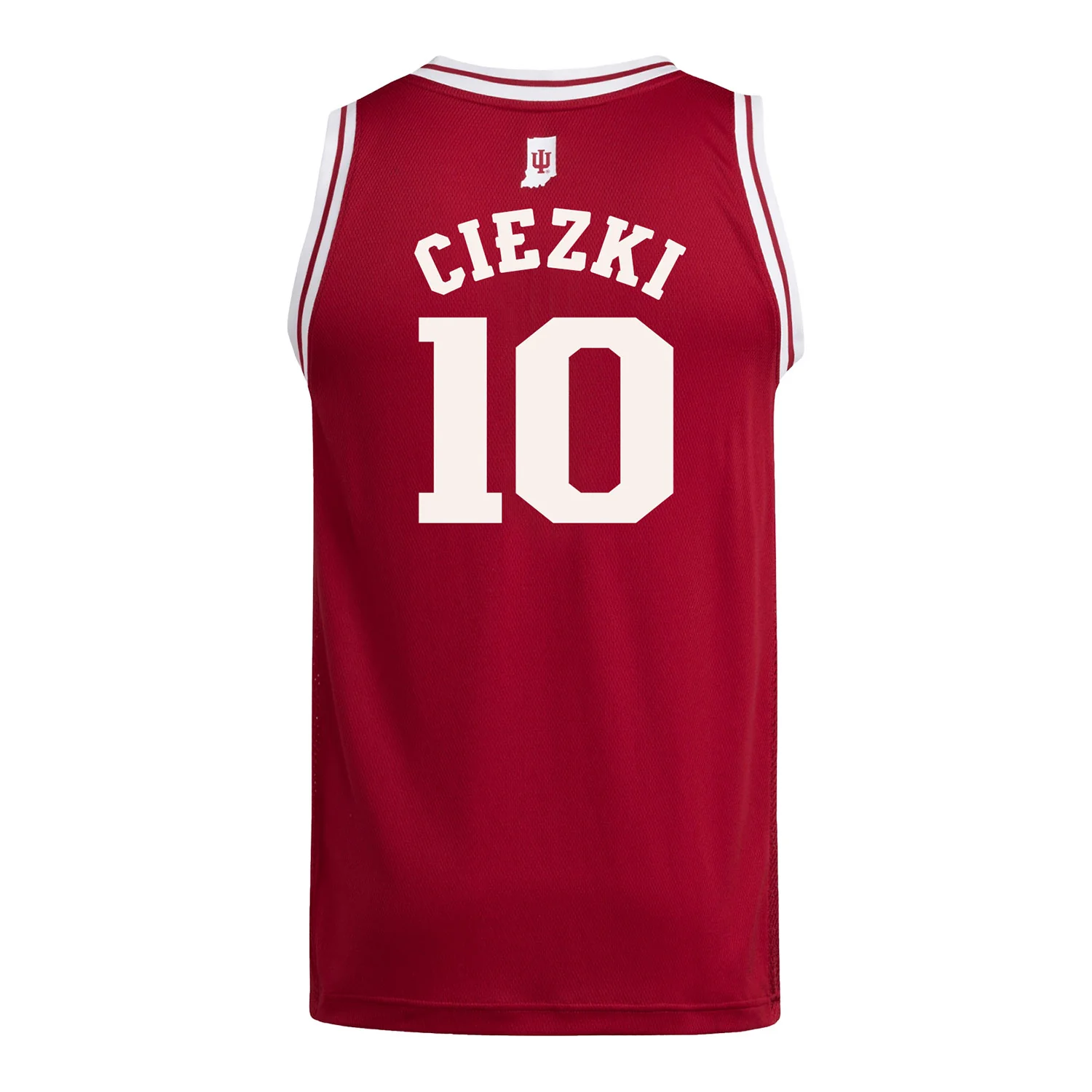 Indiana Hoosiers Adidas #10 Shay Ciezki Student Athlete Crimson Basketball Jersey