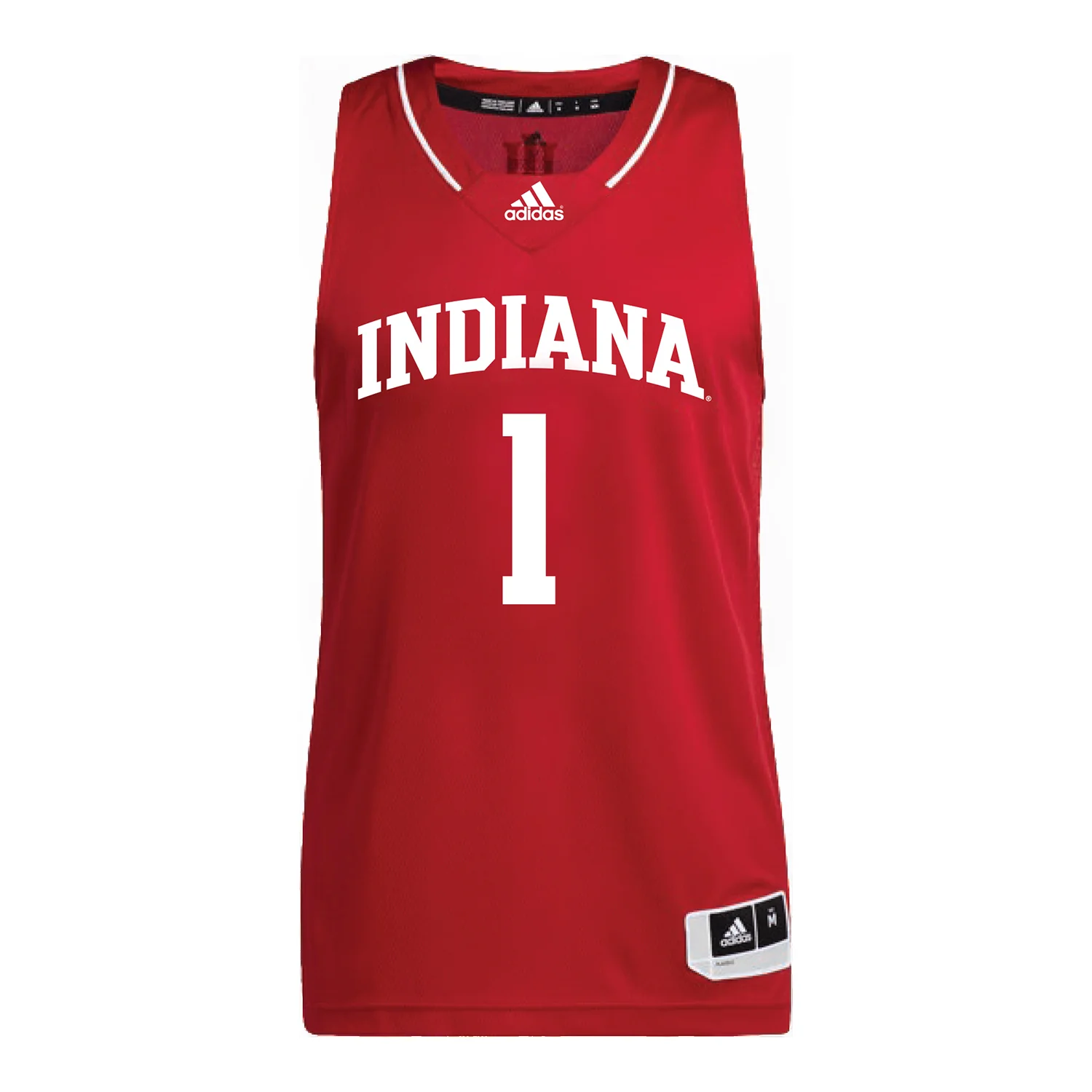 Indiana Hoosiers Adidas #1 Reed Bailey Student Athlete Crimson Basketball Jersey - Image 2