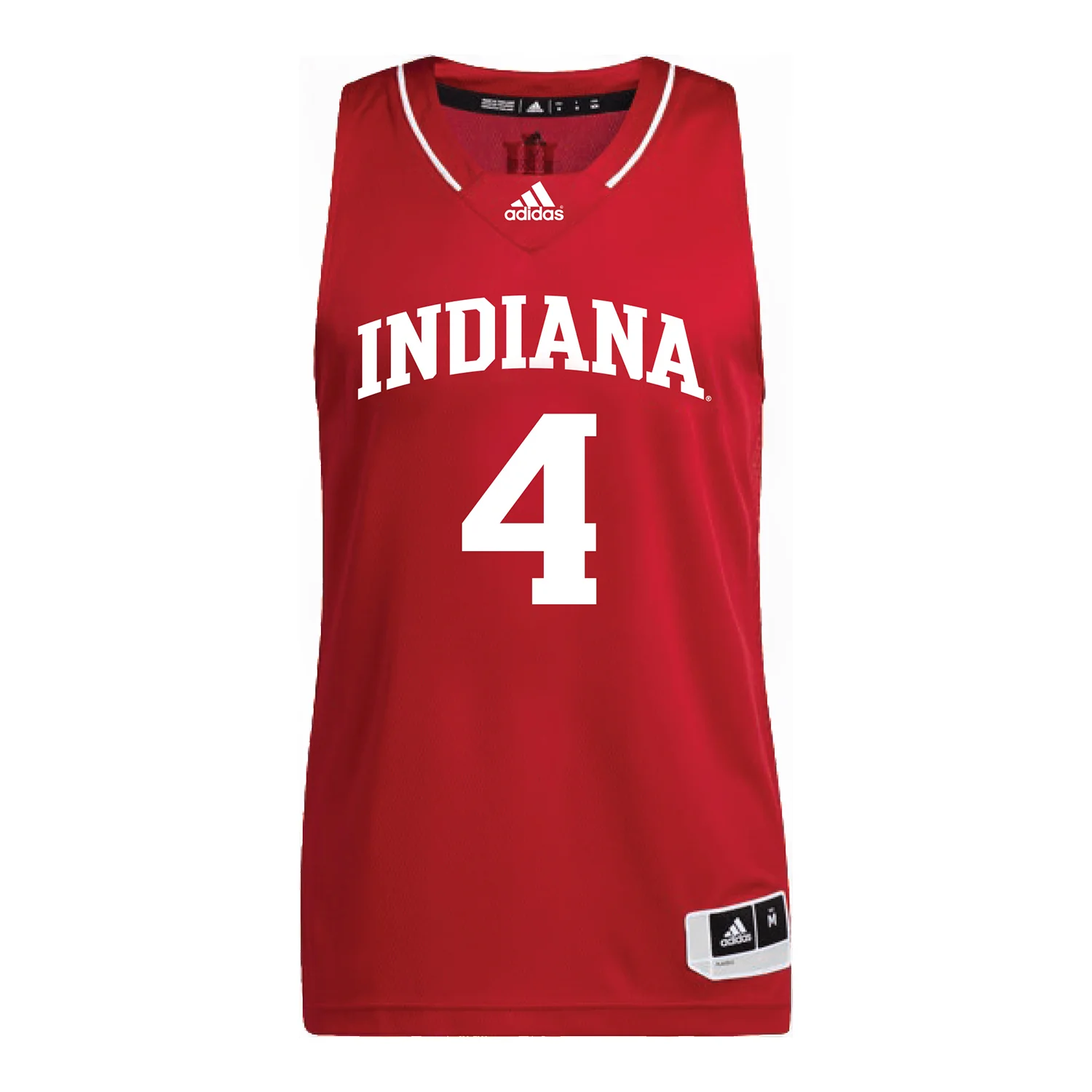 Indiana Hoosiers Adidas #4 Samuel Alexis Student Athlete Crimson Basketball Jersey - Image 2