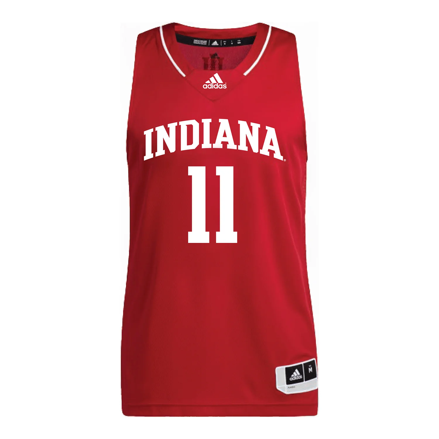 Indiana Hoosiers Adidas #11 Trent Sisley Student Athlete Crimson Basketball Jersey - Image 2