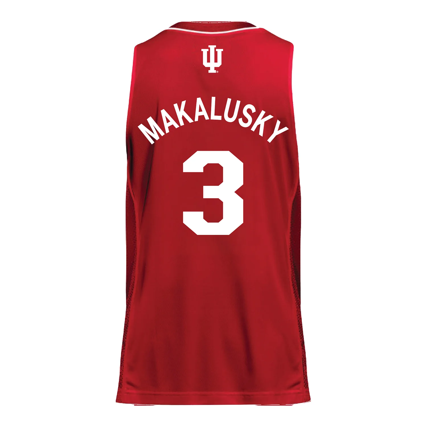 Indiana Hoosiers Adidas #3 Maya Makalusky Student Athlete Crimson Basketball Jersey