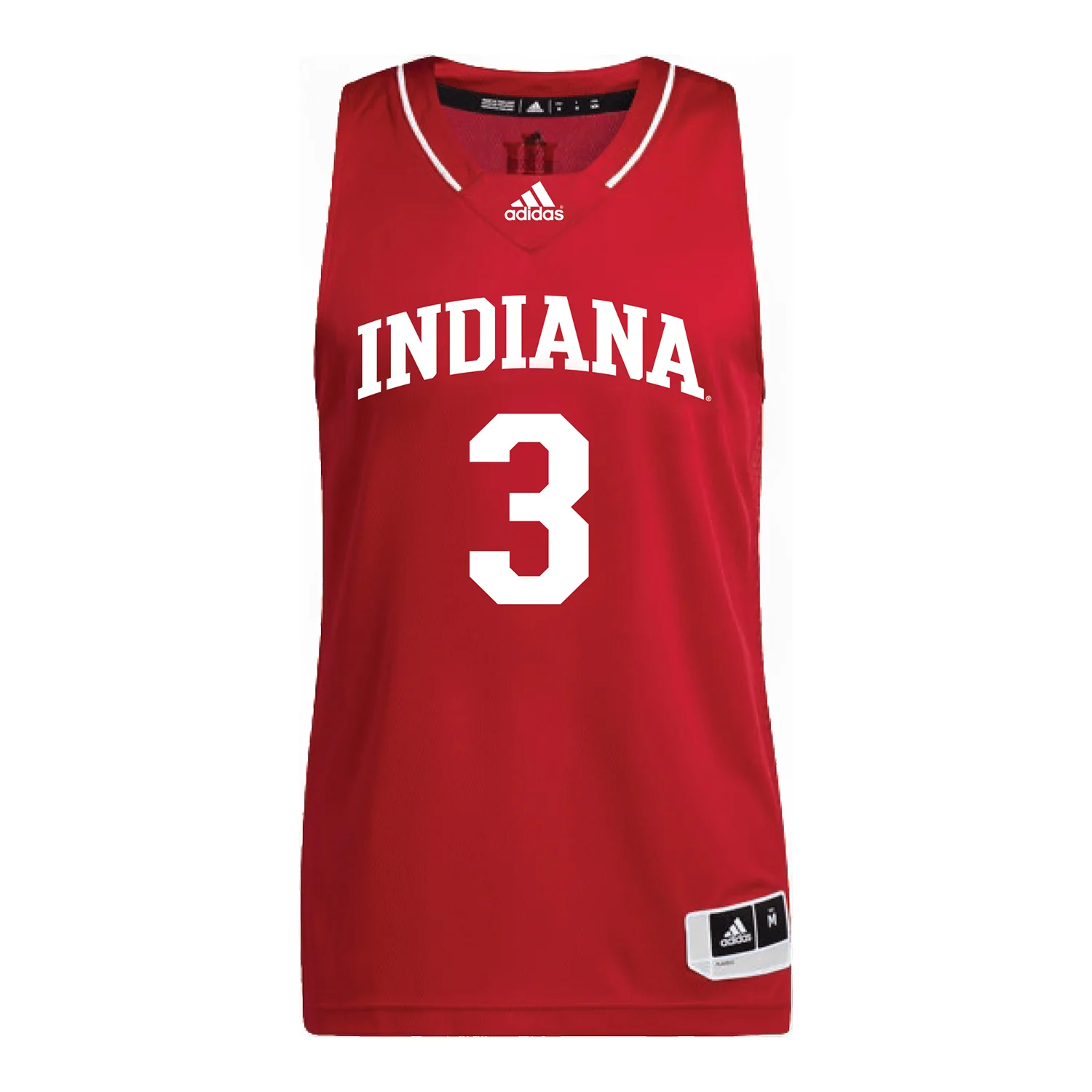 Indiana Hoosiers Adidas #3 Maya Makalusky Student Athlete Crimson Basketball Jersey - Image 2