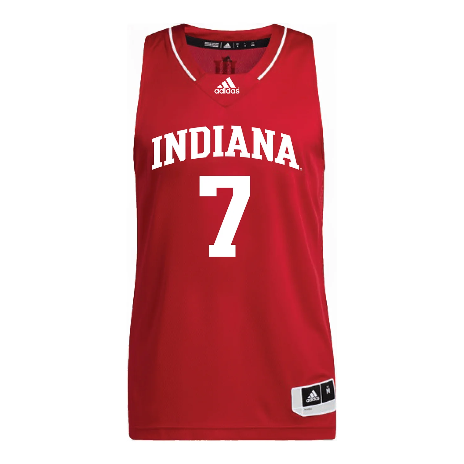 Indiana Hoosiers Adidas #7 Jerni Kiaku Student Athlete Crimson Basketball Jersey - Image 2