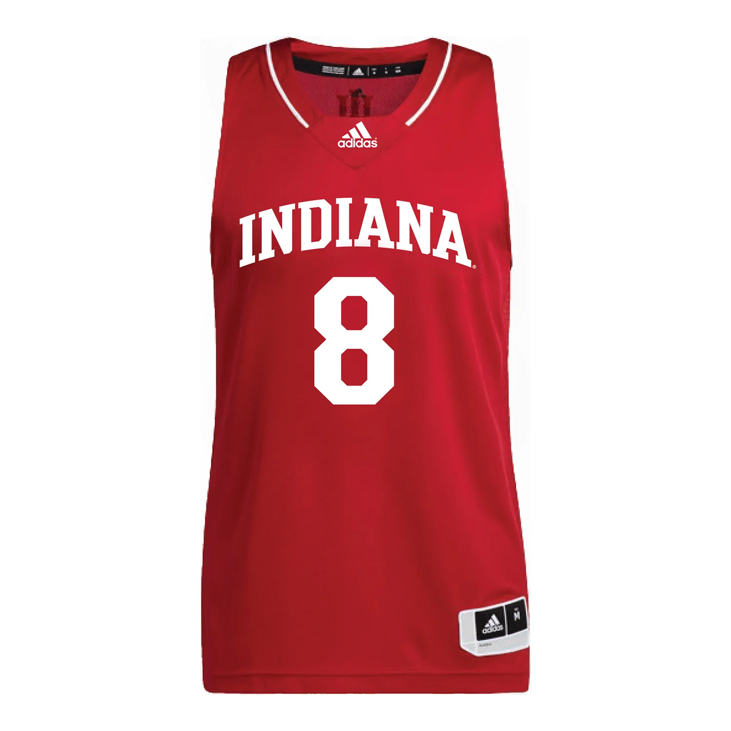 Indiana Hoosiers Adidas #8 Edessa Noyan Student Athlete Crimson Basketball Jersey - Image 2