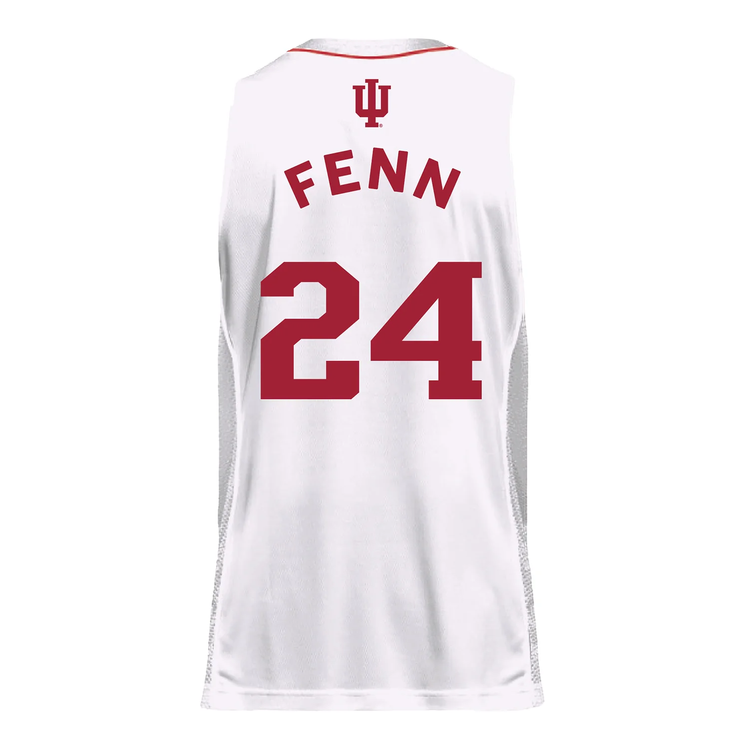 Indiana Hoosiers Adidas #24 Sydney Fenn Student Athlete White Basketball Jersey