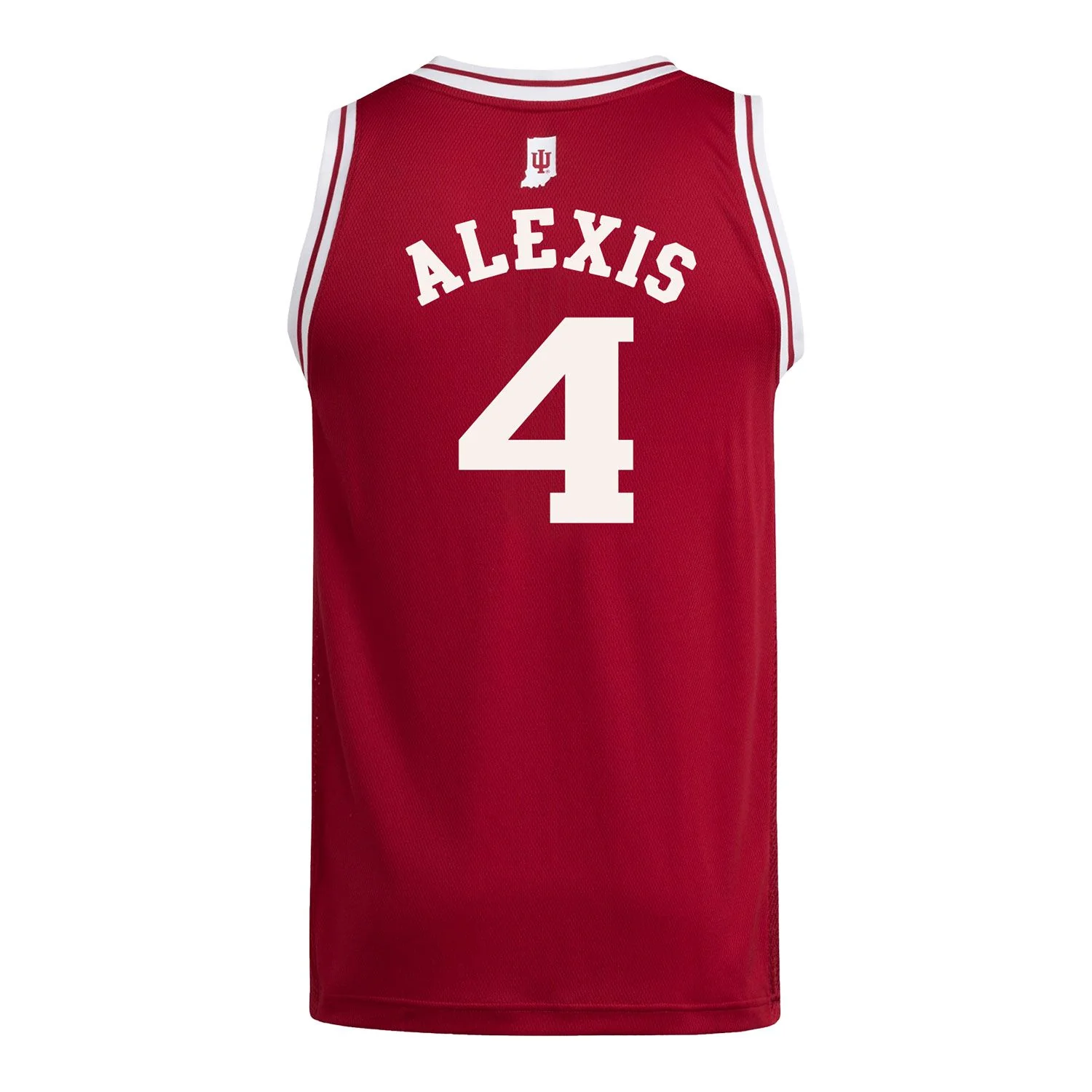 Indiana Hoosiers Adidas #4 Samuel Alexis Student Athlete Youth Crimson Basketball Jersey