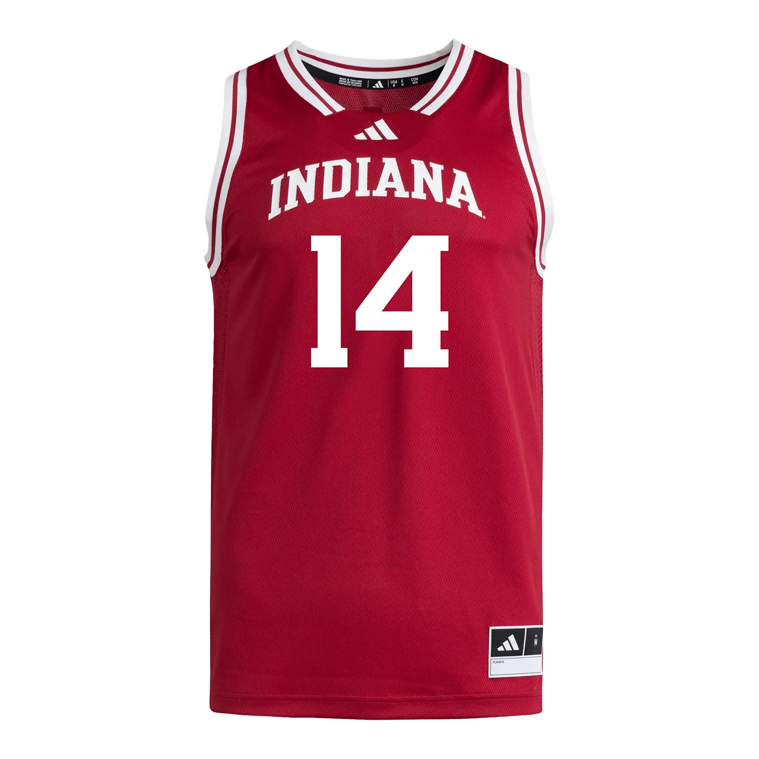 Indiana Hoosiers Adidas #14 Jordan Rayford Student Athlete Youth Crimson Basketball Jersey - Image 2