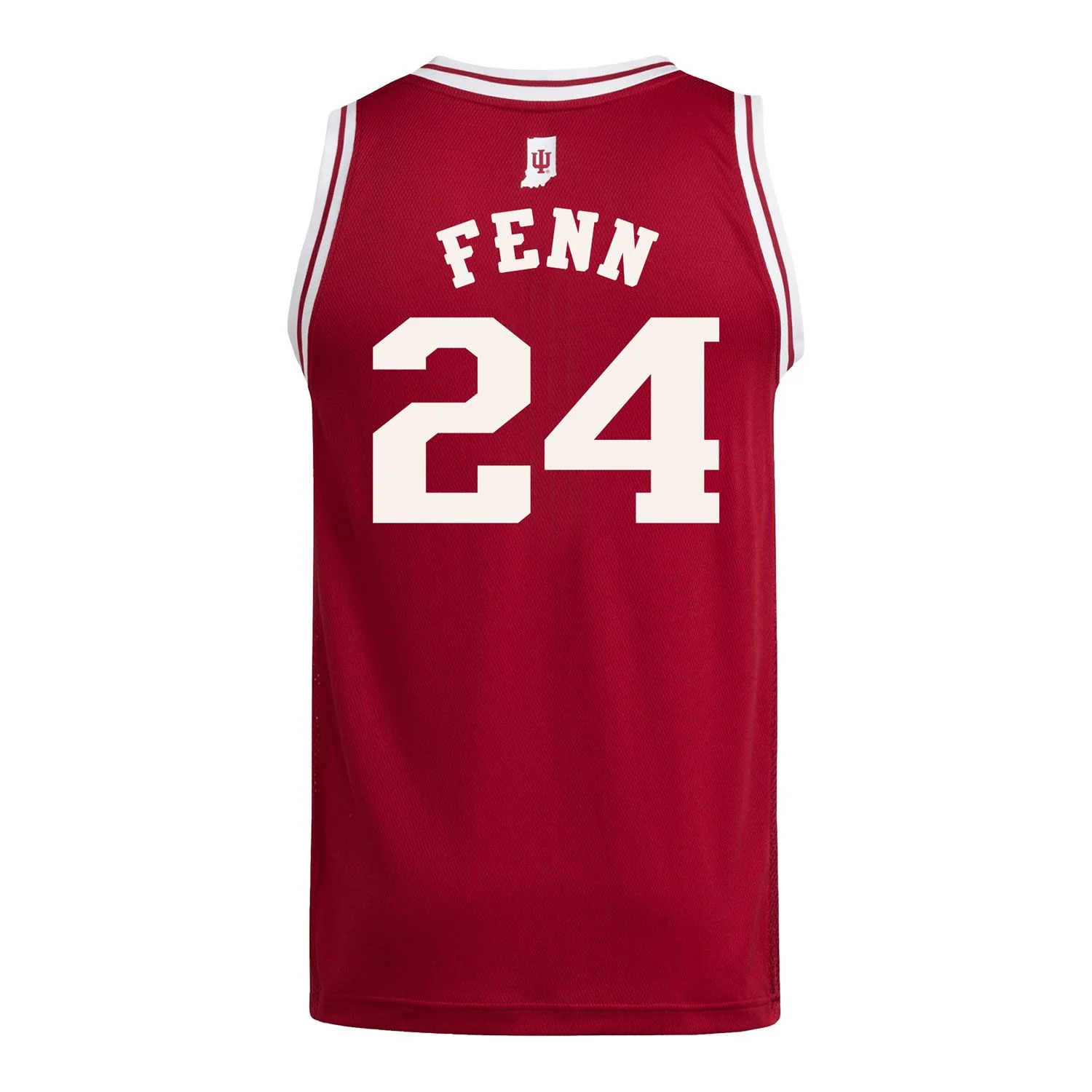Indiana Hoosiers Adidas #24 Sydney Fenn Student Athlete Youth Crimson Basketball Jersey