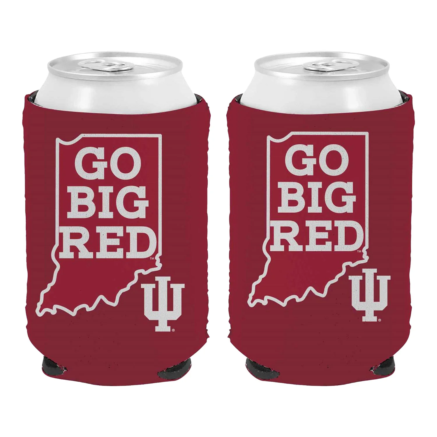 Indiana Hoosiers Go Big Red Crimson Coozie
