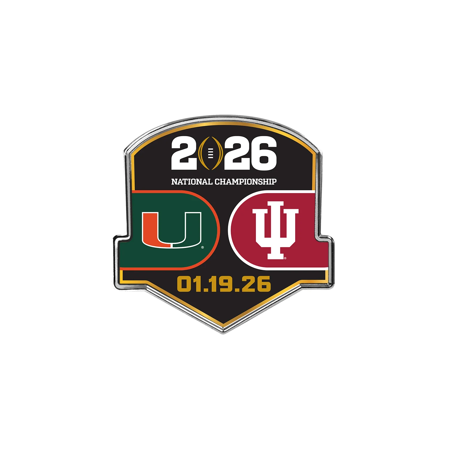 Indiana Hoosiers CFP 2025-2026 Dueling Hat Pin