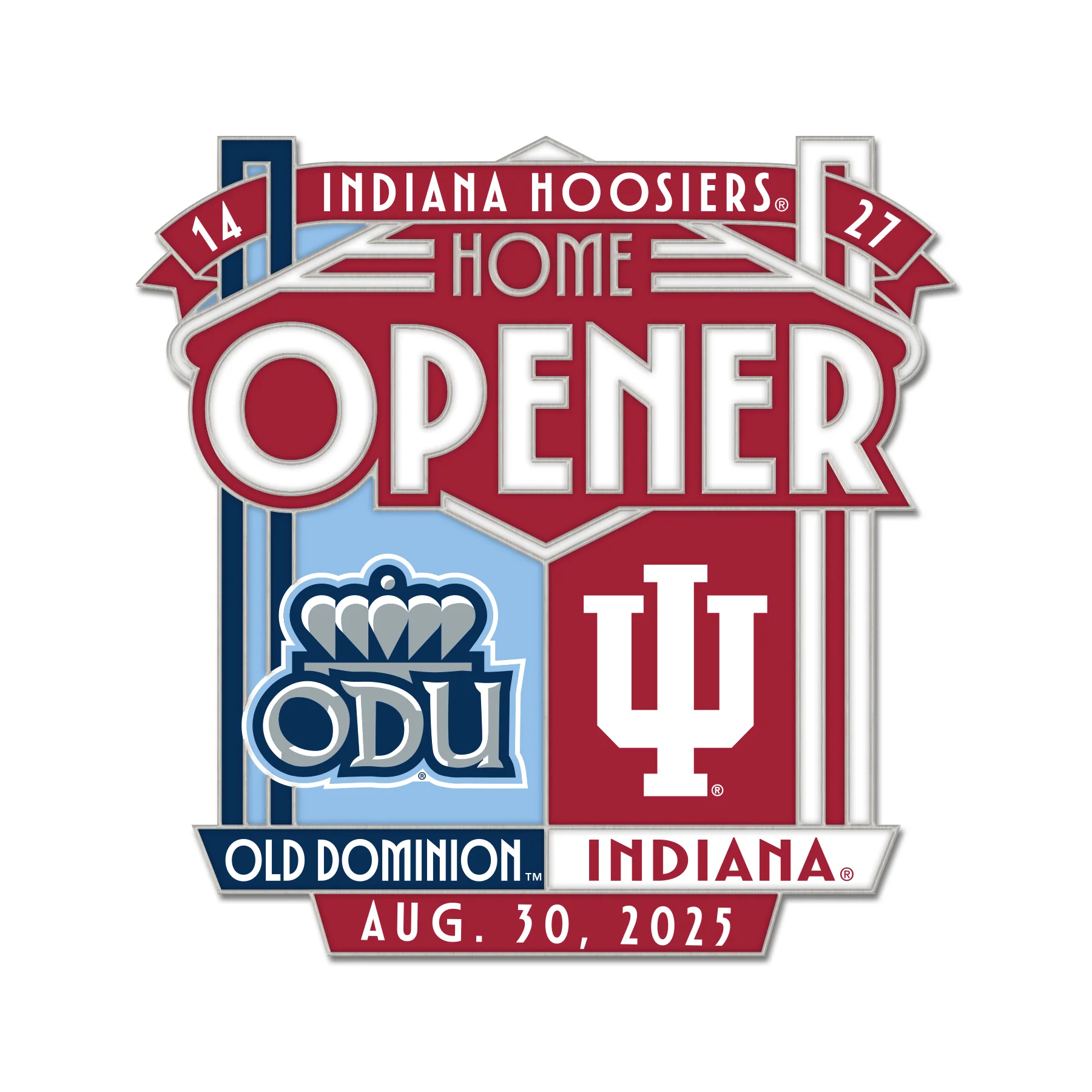 Indiana Hoosiers 2025 Undefeated Football Season Hat Pin Box Set - Image 18