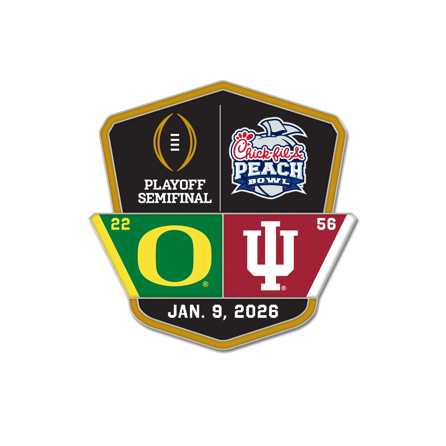 Indiana Hoosiers 2025 Undefeated Football Season Hat Pin Box Set - Image 5