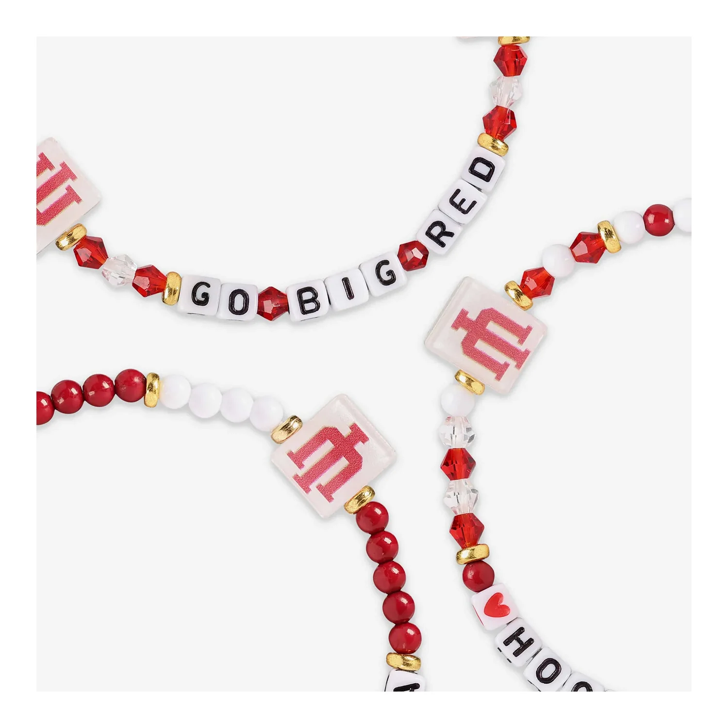 Indiana Hoosiers 3 Pack Friendship Bracelet - Image 2