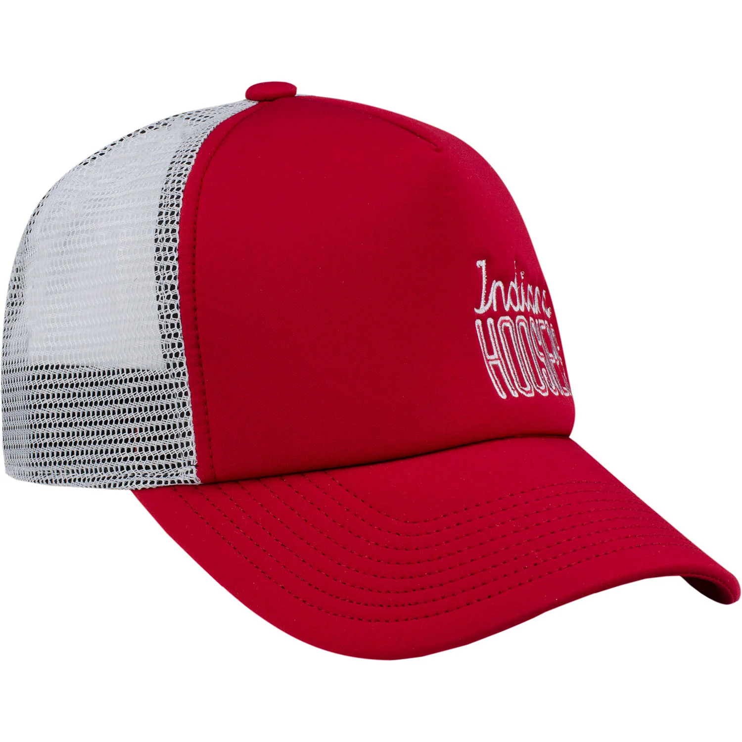 Ladies Indiana Hoosiers Adidas Wordmark Foam Trucker Adjustable Hat - Image 2