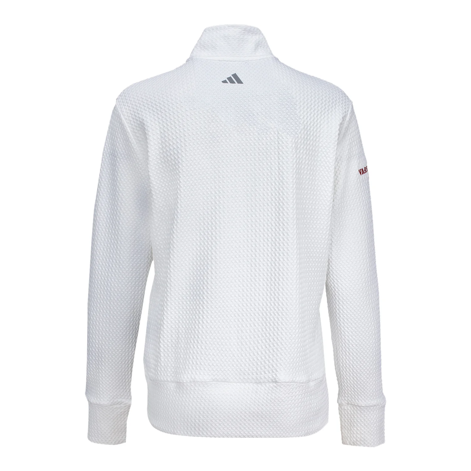 Indiana University Varsity Club Ladies White Script Full Zip Pullover - Image 2