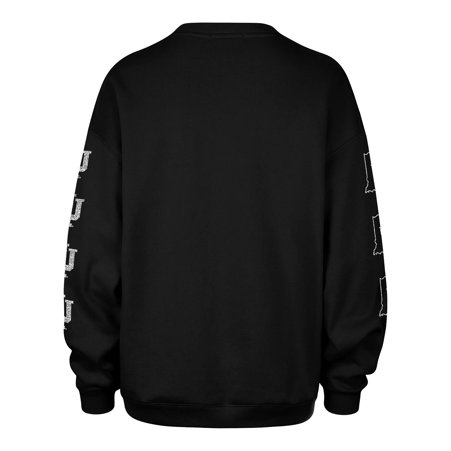 Indiana Hoosiers Ladies Black Go Big Oversized Crewneck Sweatshirt - Image 2
