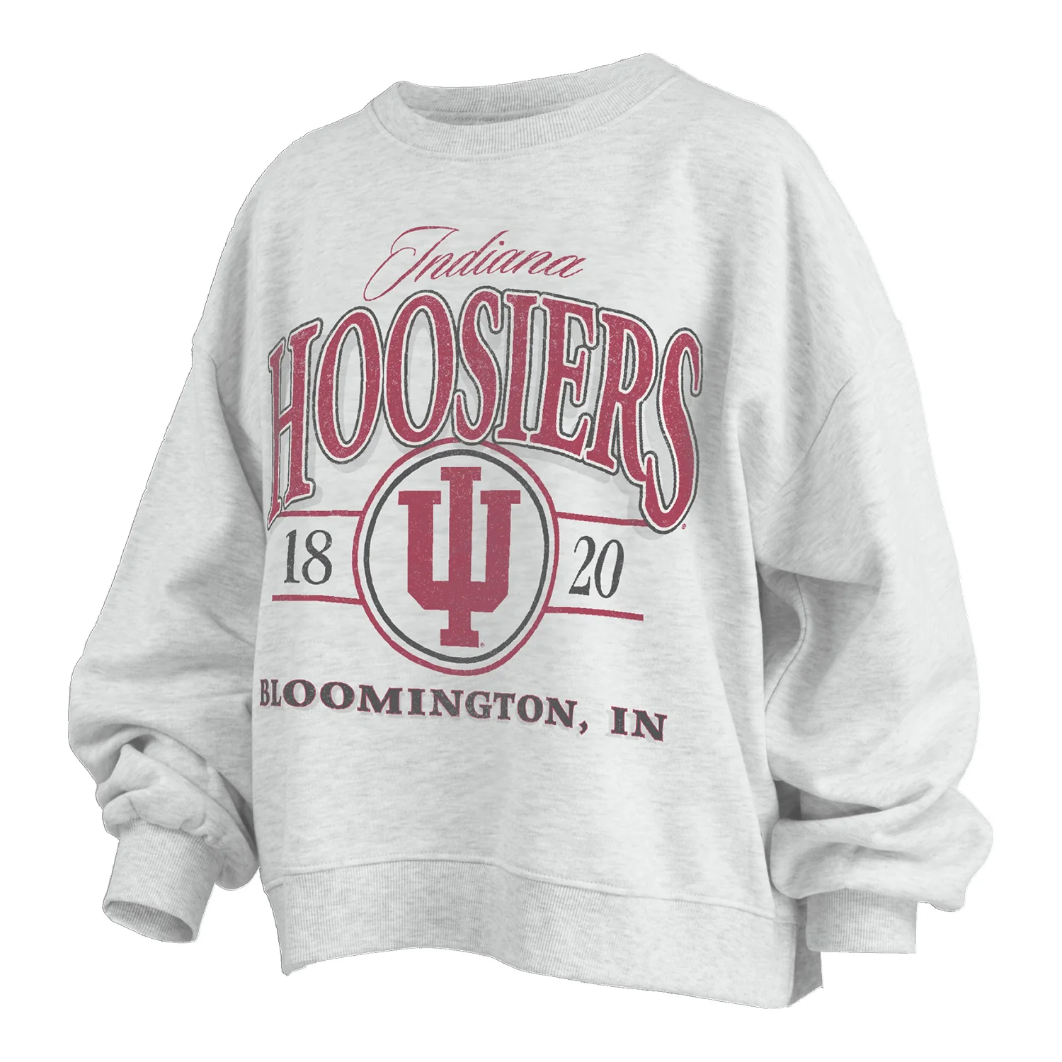 Indiana Hoosiers Ladies Crew Melange Janise Vinson Sweatshirt