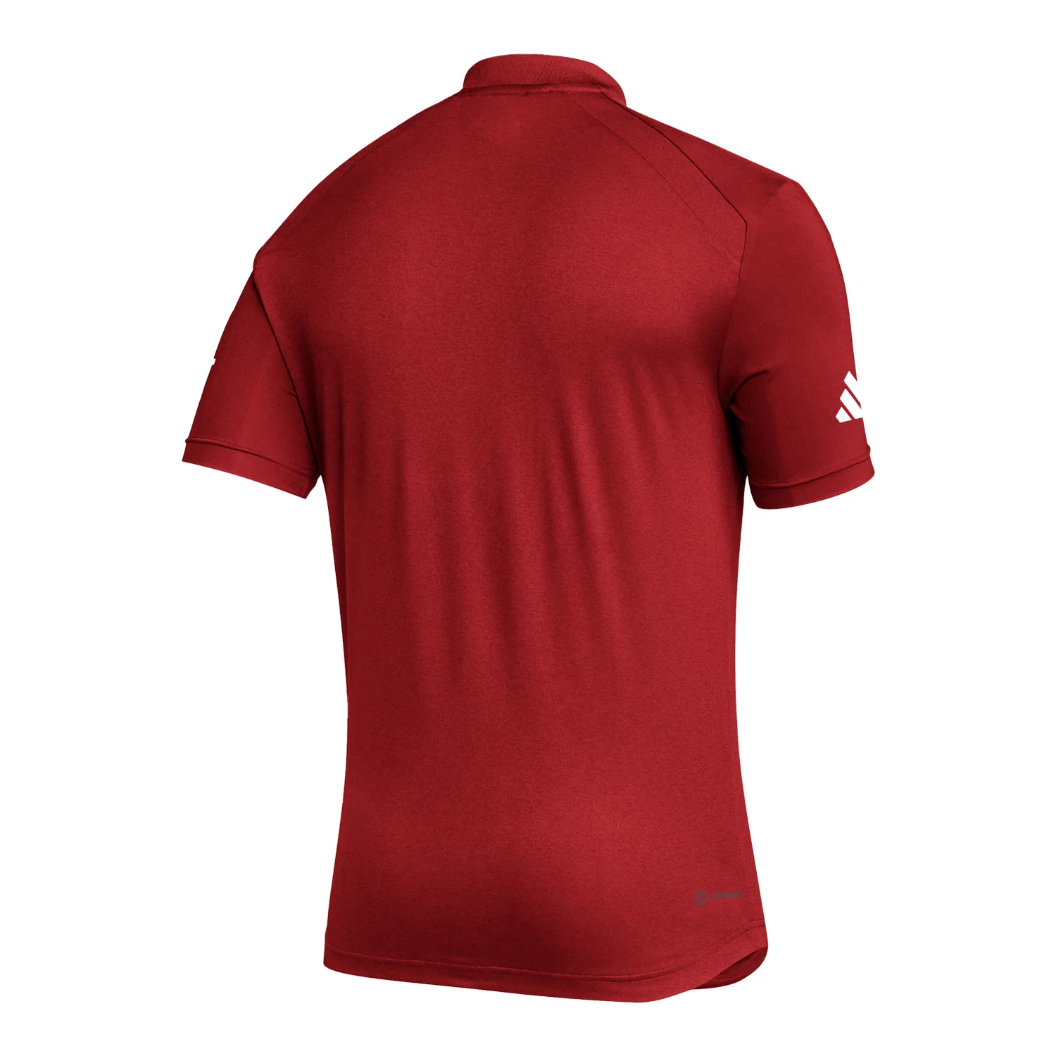Indiana Hoosiers Adidas Sideline Zip Crimson Polo - Image 2