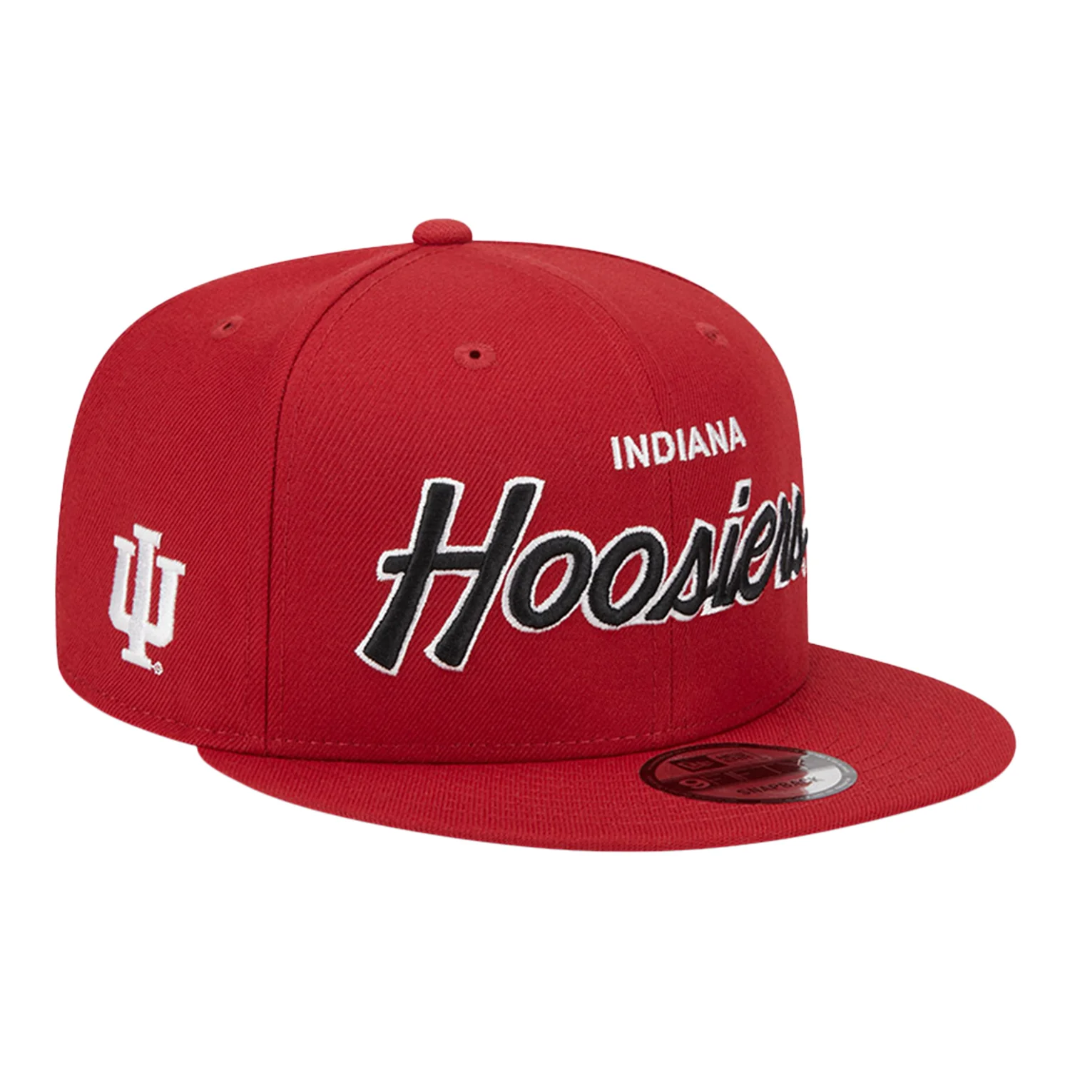 Indiana Hoosiers Retro Script Snap Crimson Adjustable Hat - Image 3