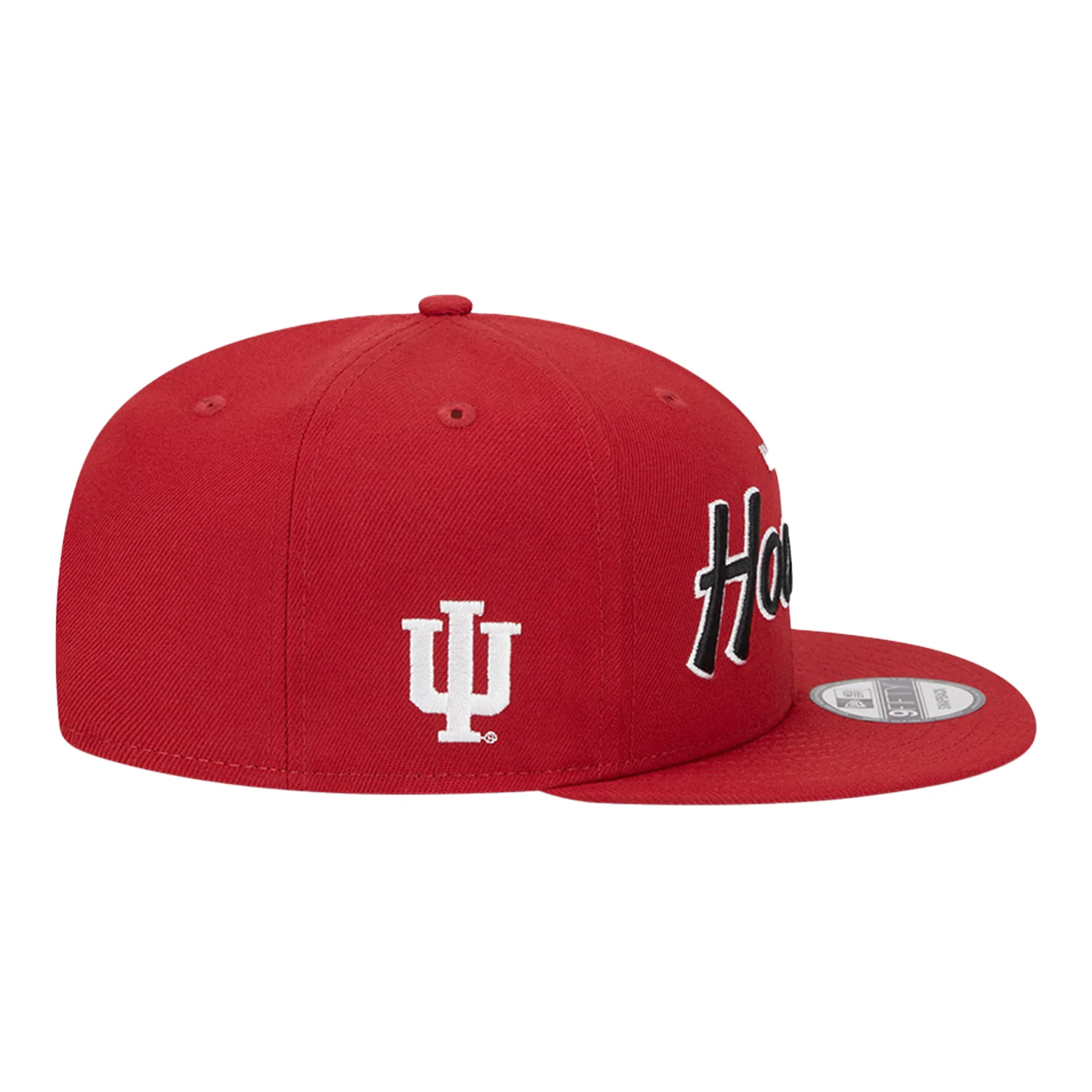 Indiana Hoosiers Retro Script Snap Crimson Adjustable Hat - Image 4