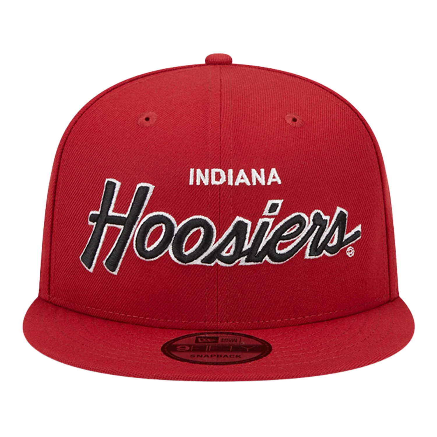 Indiana Hoosiers Retro Script Snap Crimson Adjustable Hat - Image 6