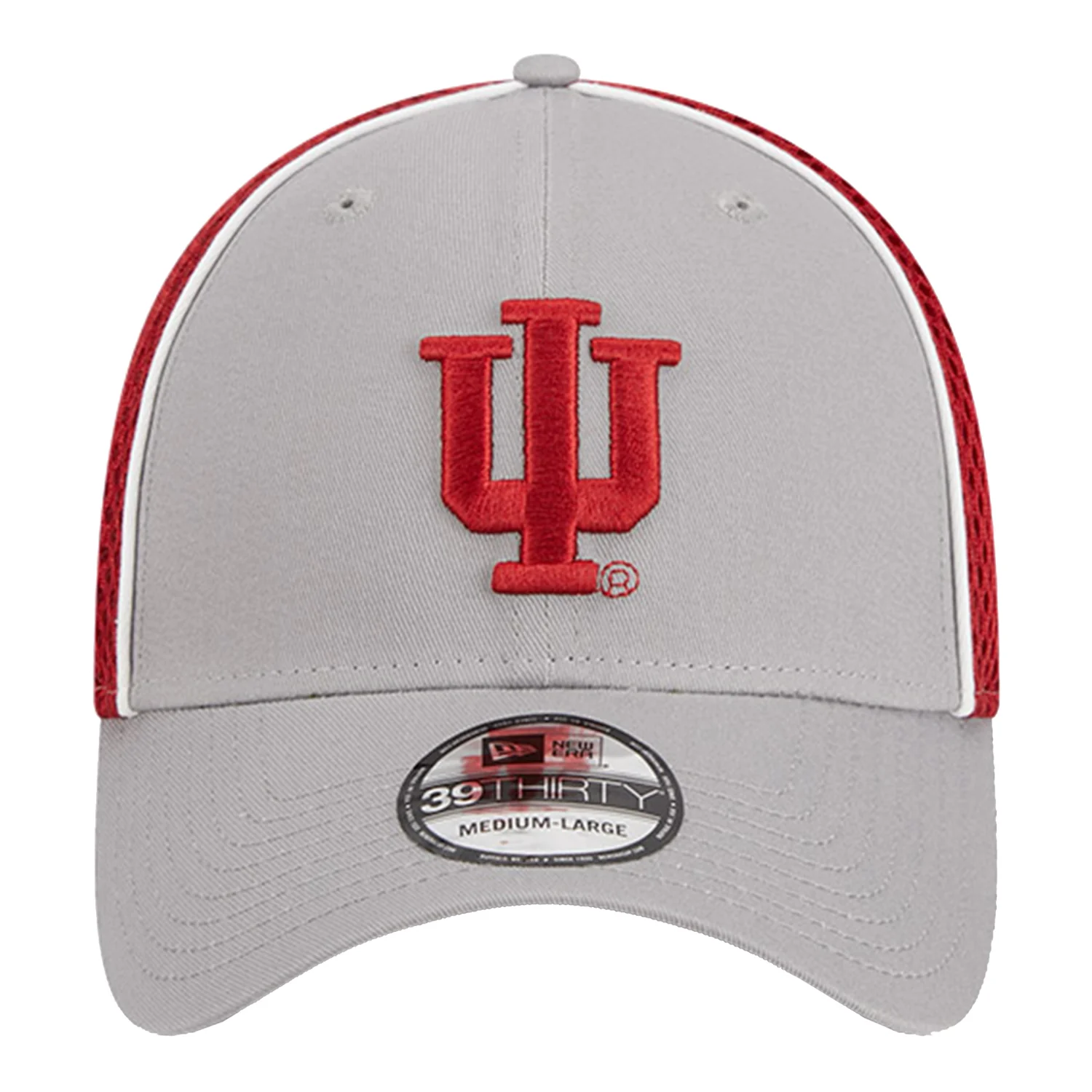 Indiana Hoosiers Pipe Two Tone Grey and Crimson Flex Hat - Image 2