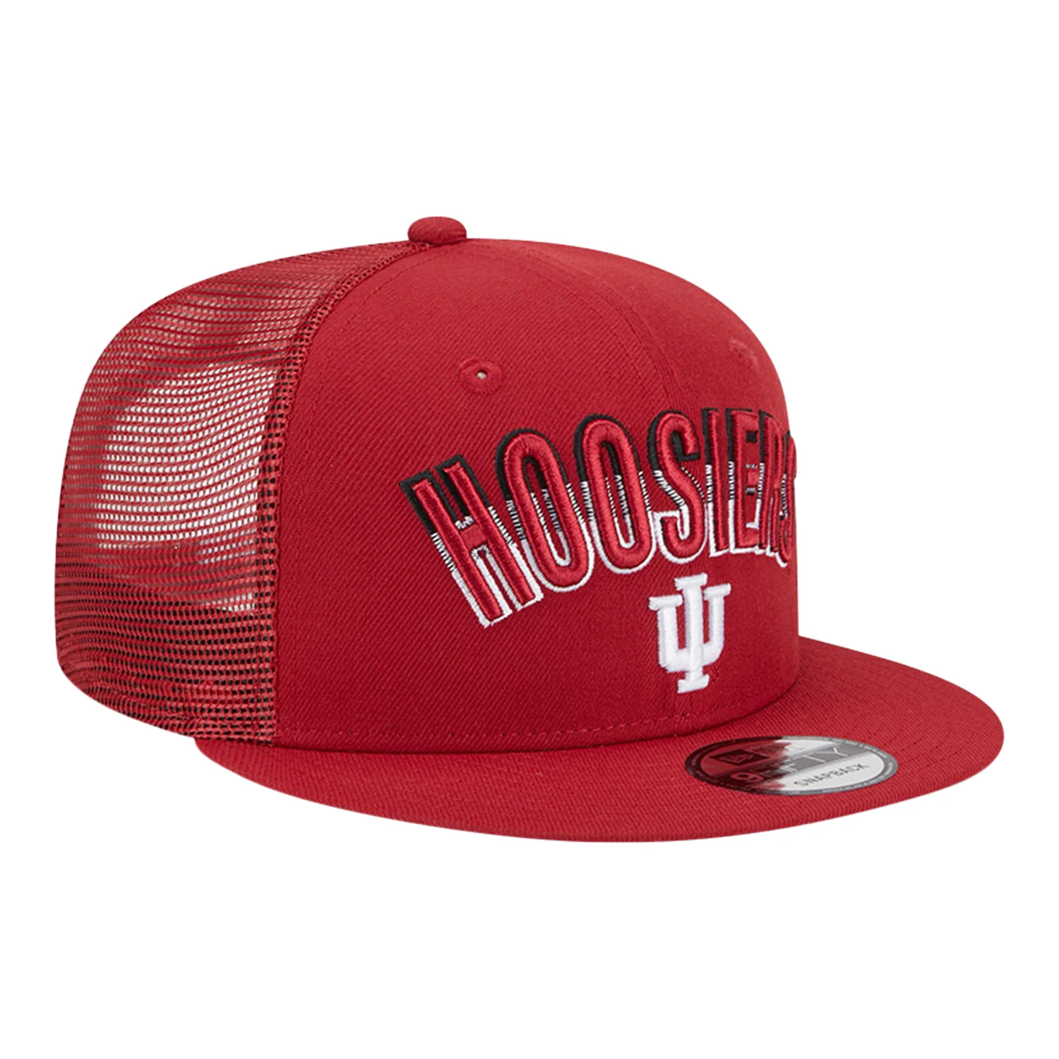 Indiana Hoosiers Gradient Wordmark Mesh Snap Crimson Adjustable Hat - Image 5