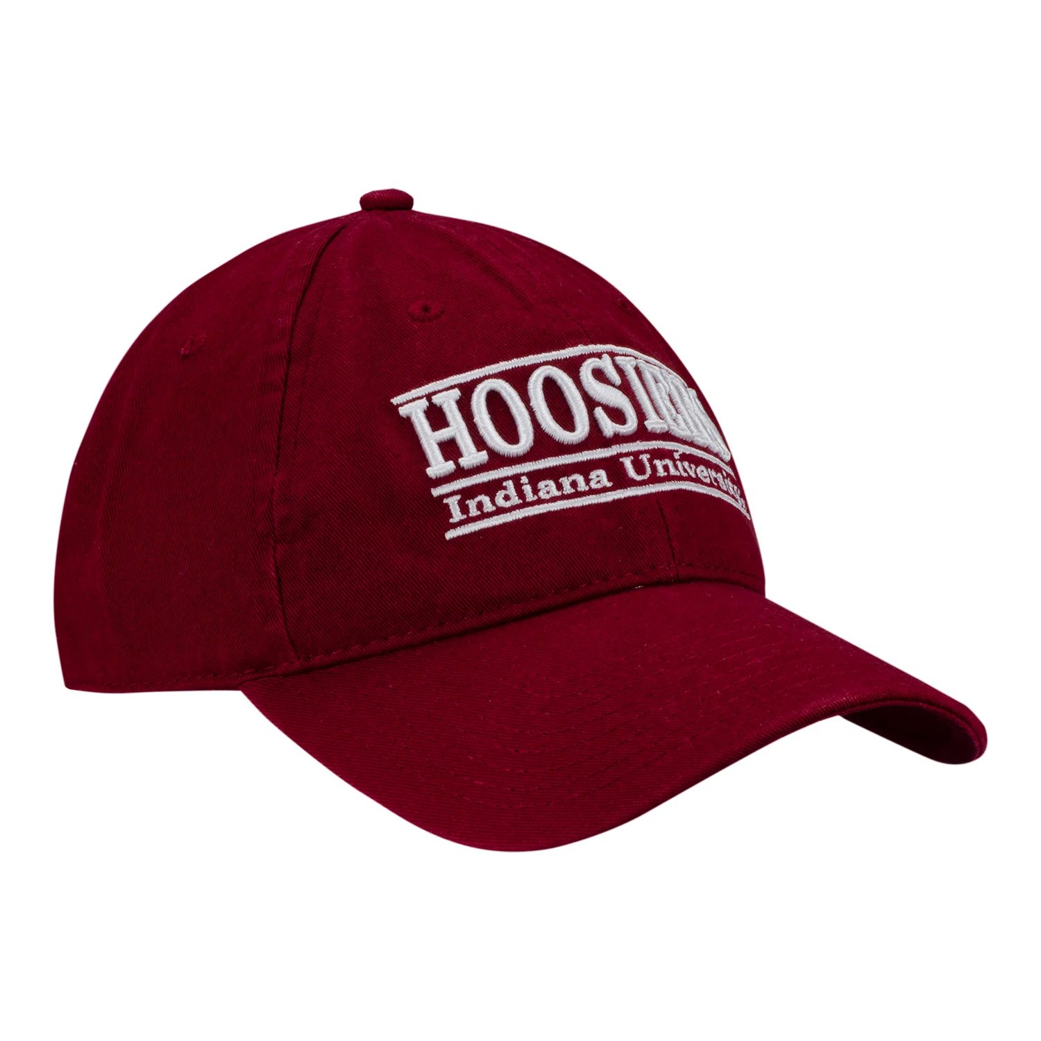 Indiana Hoosiers Team Color Bar Crimson Adjustable Hat - Image 3