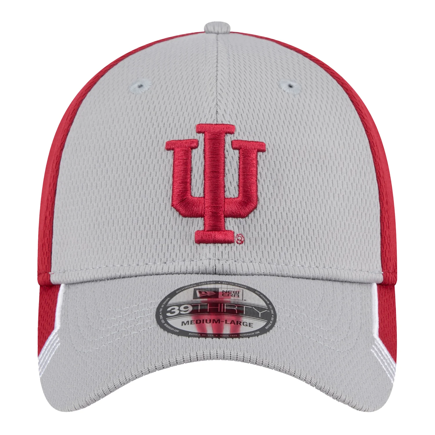 Indiana Hoosiers Visor Trim Grey and Crimson Flex Hat - Image 3