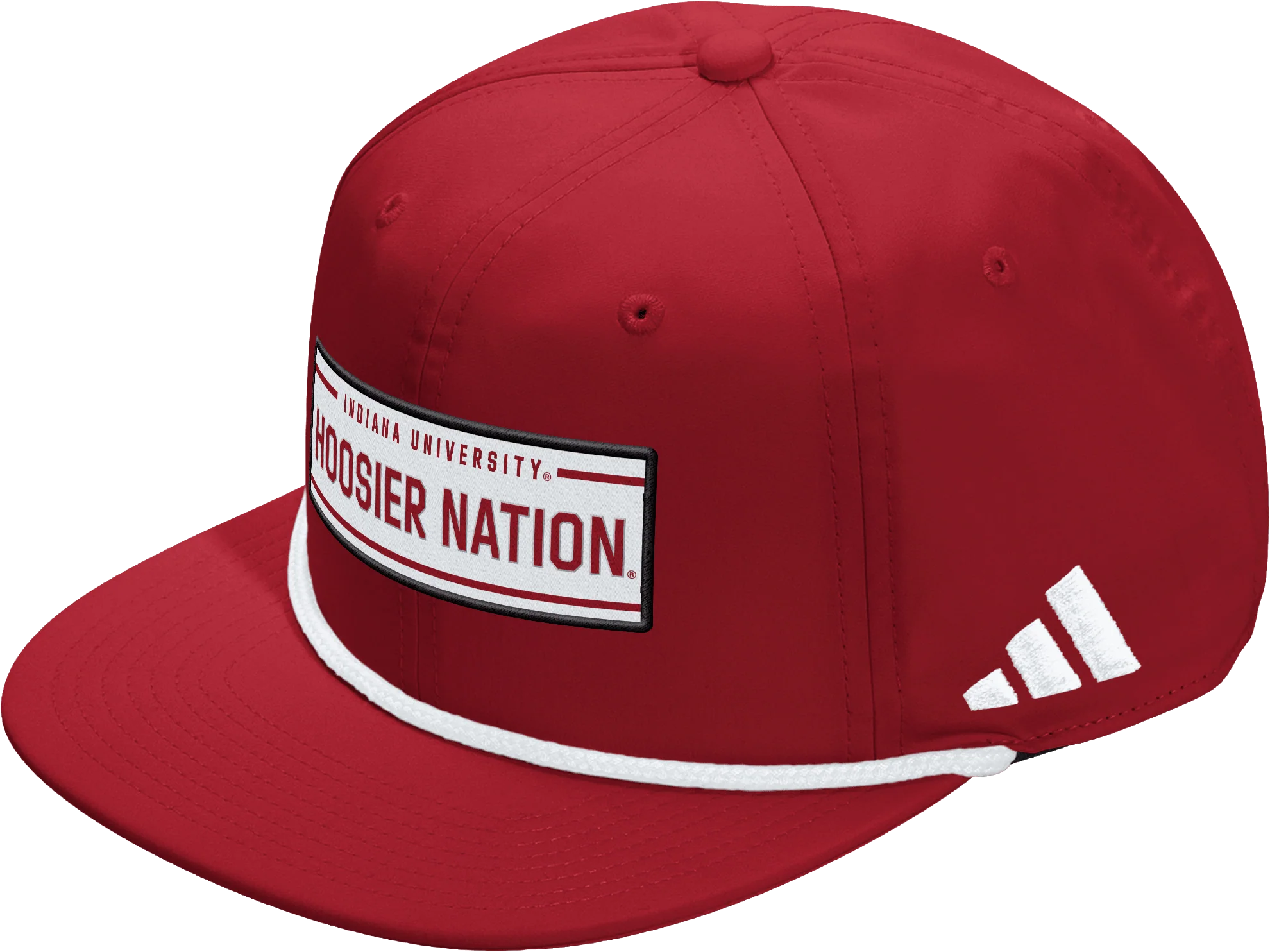 Indiana Hoosiers Red Adidas Flat Brim Rope Hat