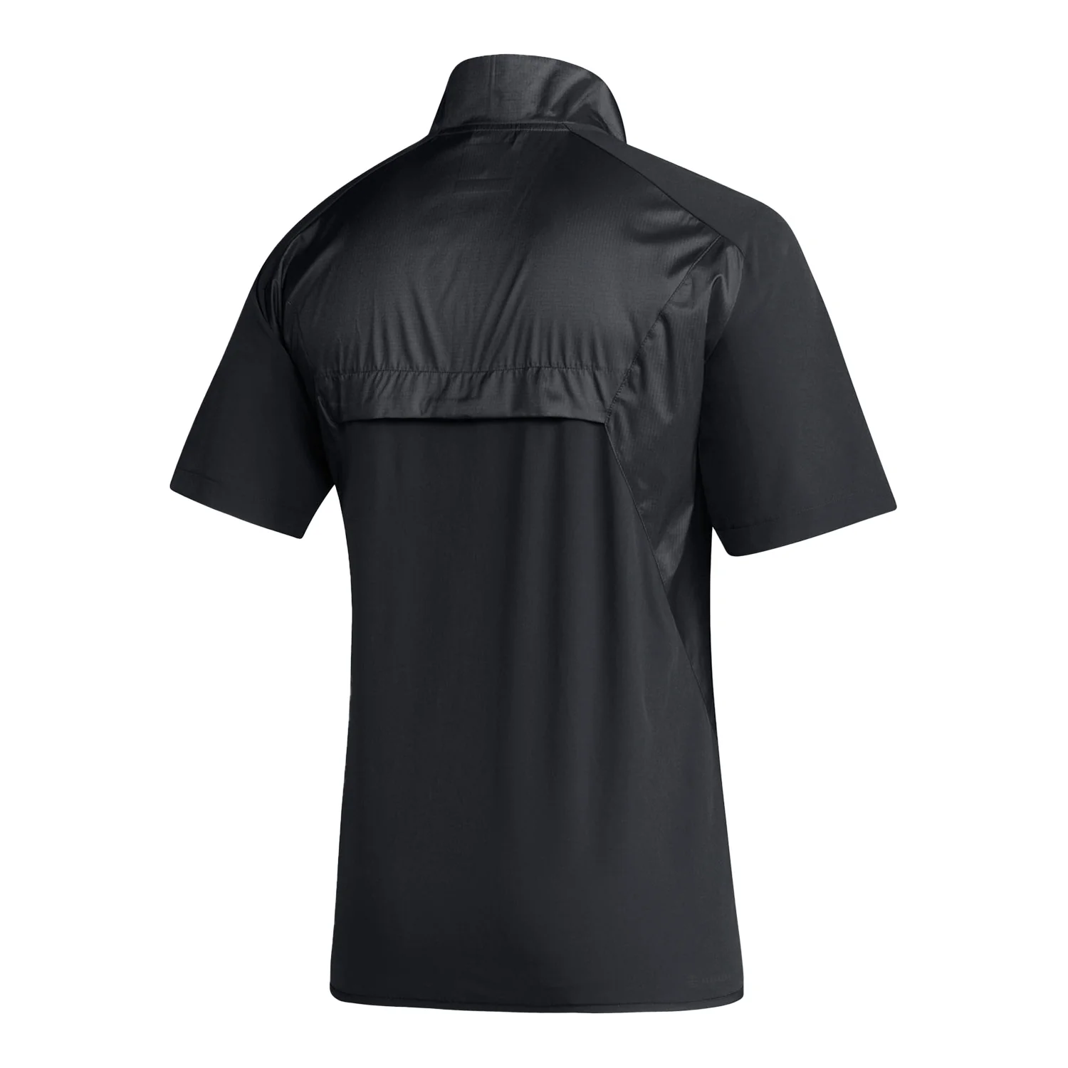 Indiana Hoosiers Adidas Sideline 1/4 Zip Short Sleeve Black Jacket - Image 2