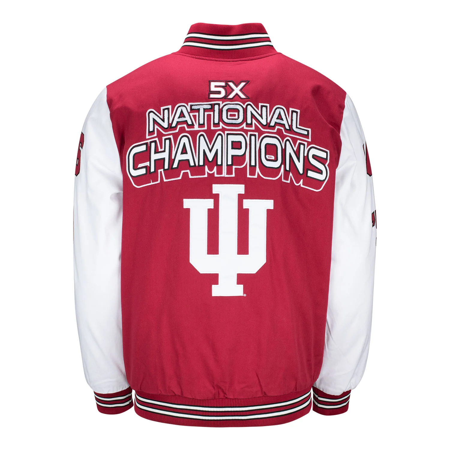 Indiana Hoosiers Varsity Basketball Championship Crimson Jacket - Image 3