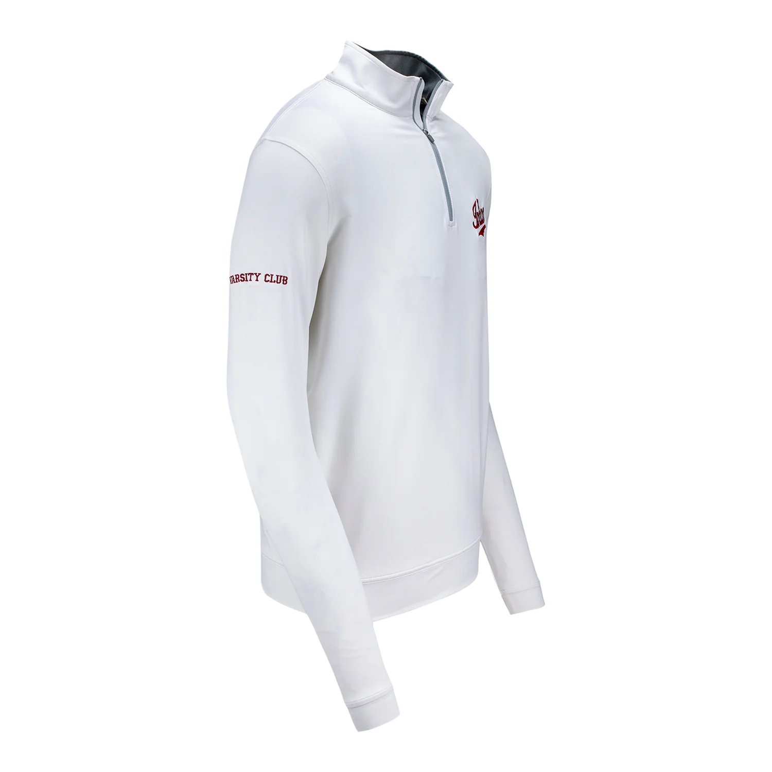 Indiana University Varsity Club White Quarter-Zip Pullover - Image 3