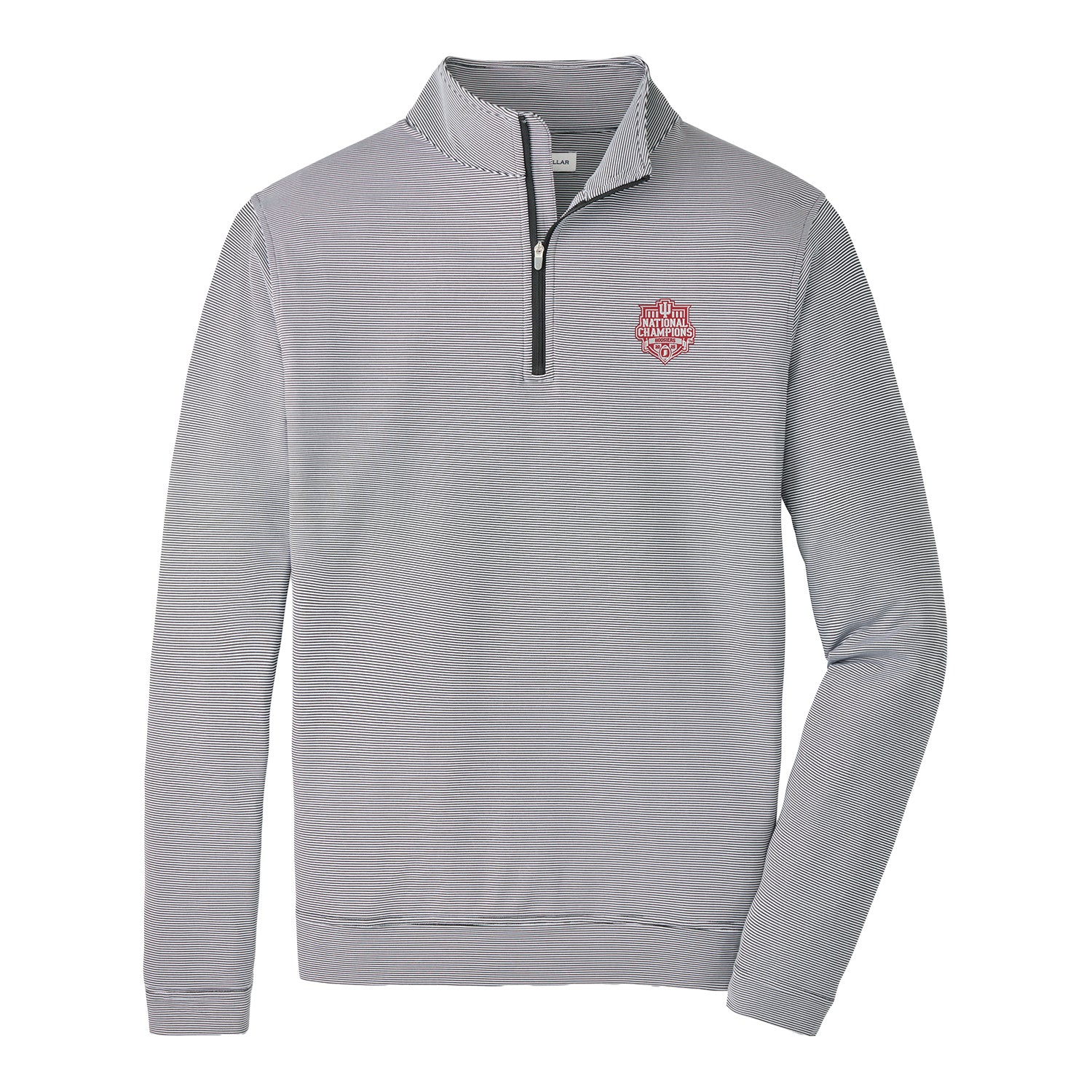 Indiana Hoosier National Champions Perth Sugar Stripe Performance Quarter-Zip
