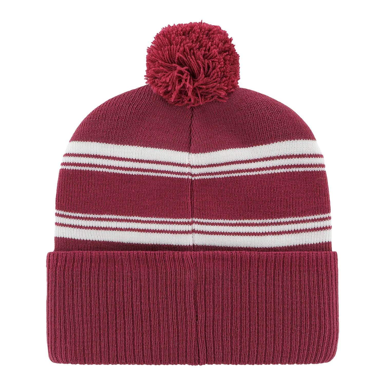 Indiana Hoosiers Fadeout Cuff Pom Crimson Knit Hat - Image 2