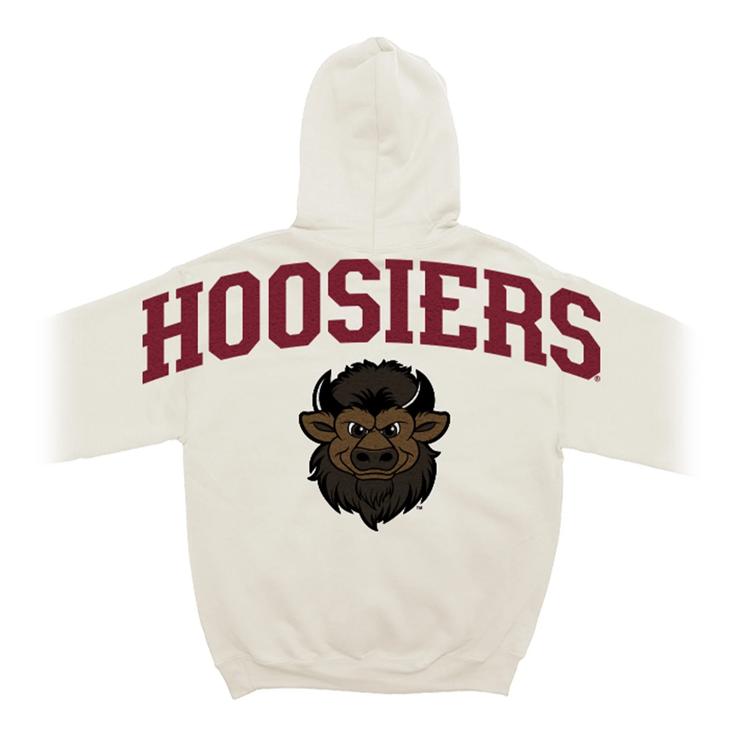Indiana Hoosiers Chenille Mascot Hooded Sweatshirt - Image 2