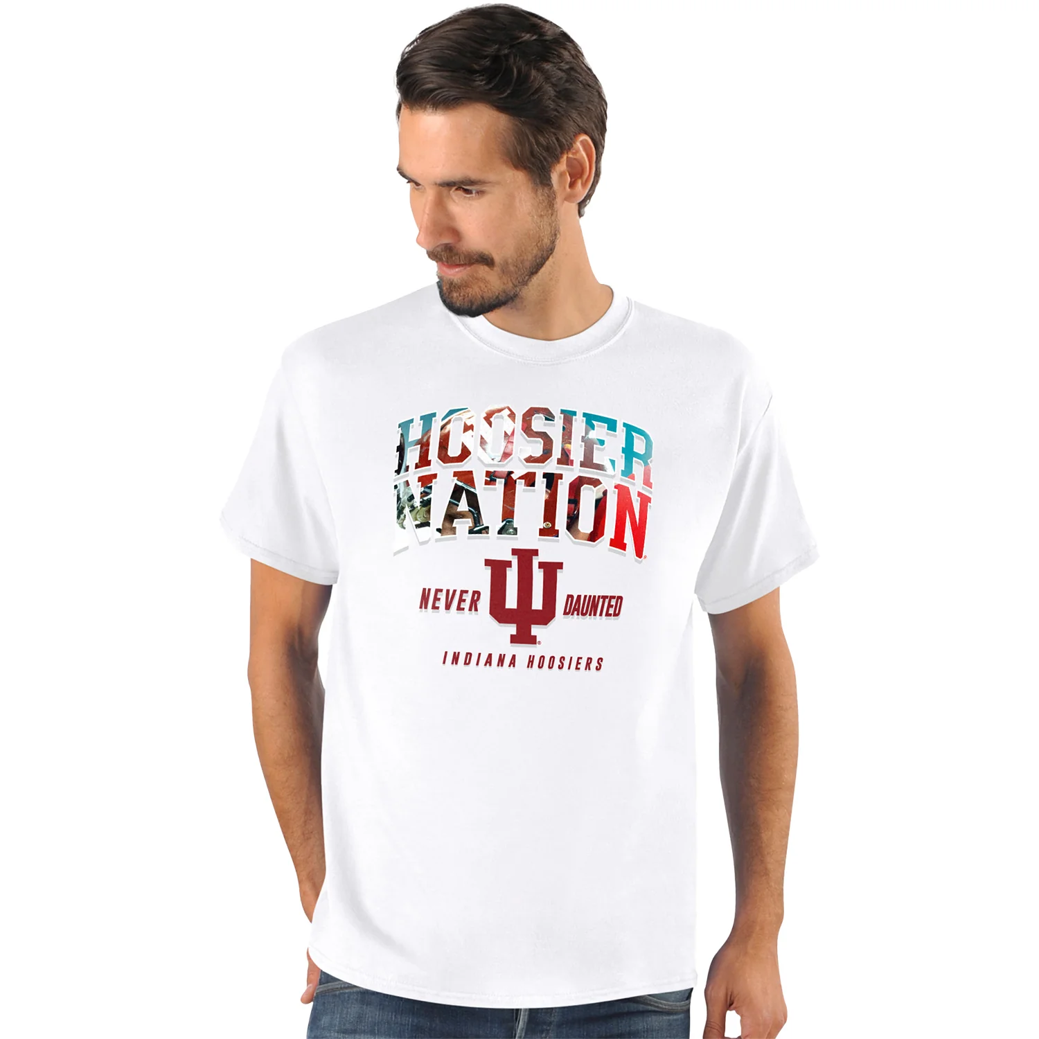 Indiana Hoosiers Football Hoosier Nation White T-Shirt