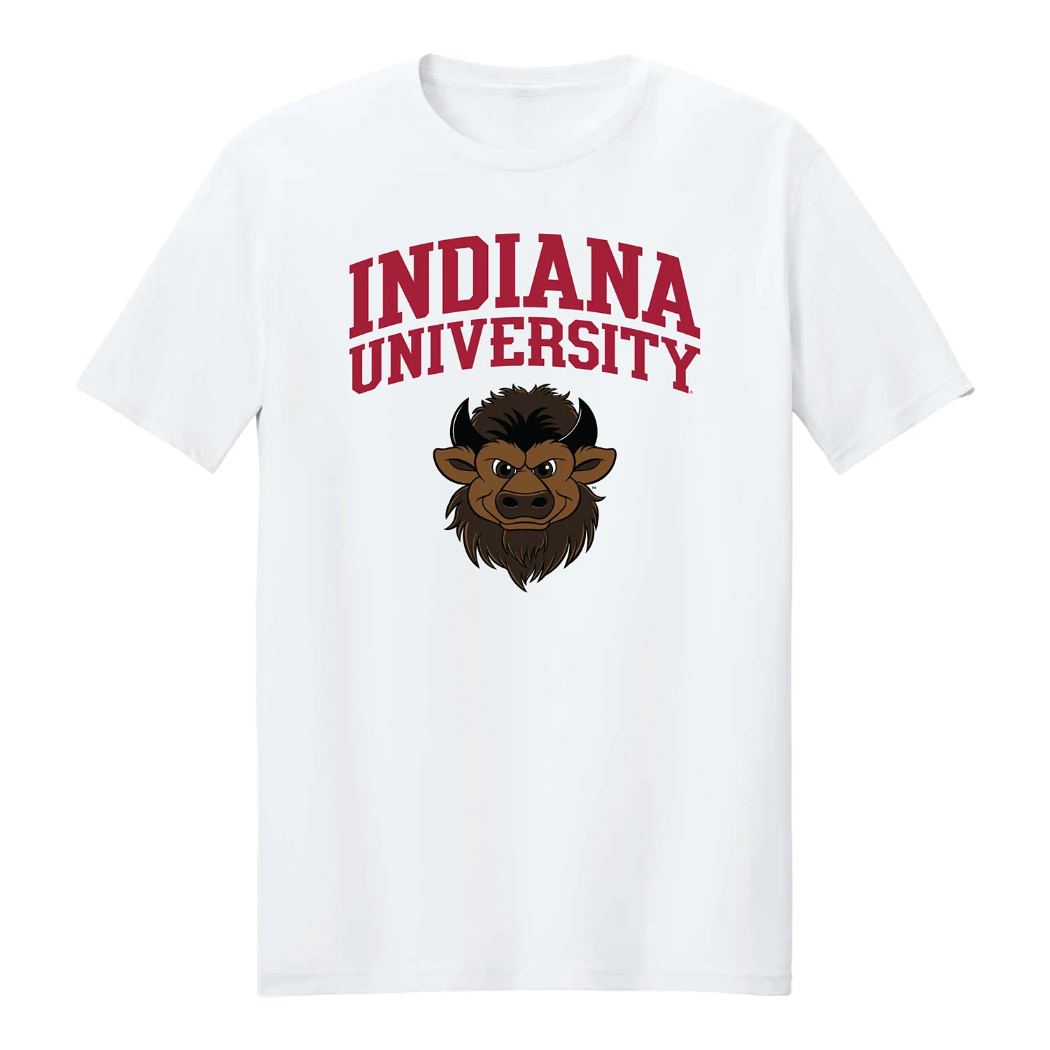 Indiana Hoosiers Hoosier the Bison White T-Shirt