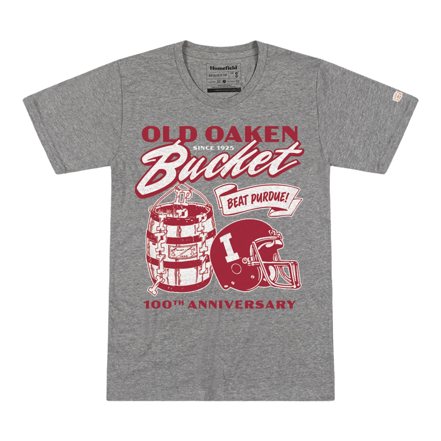 Indiana Hoosiers 100th Anniversary Bucket Game T-Shirt