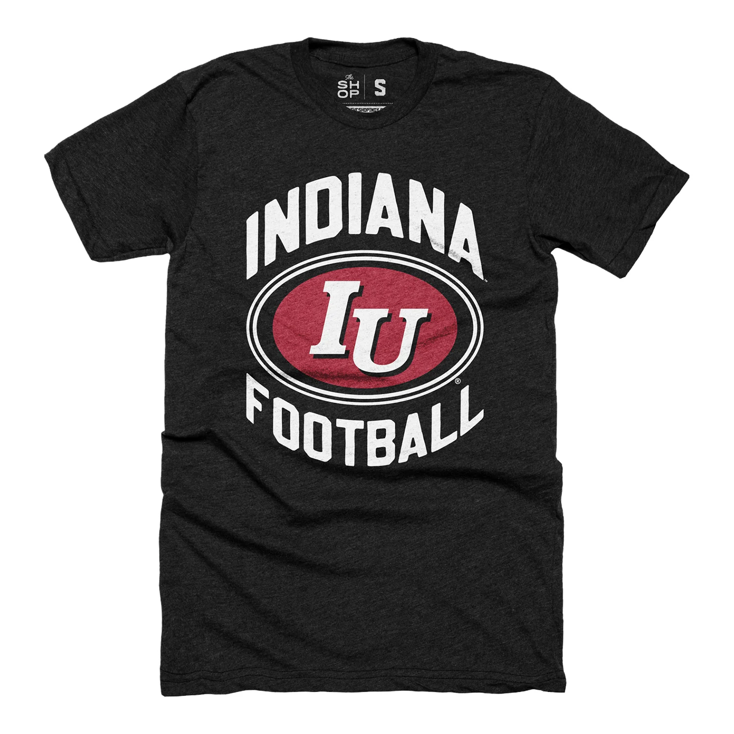Indiana Hoosiers Football Vintage Logo Black T-Shirt