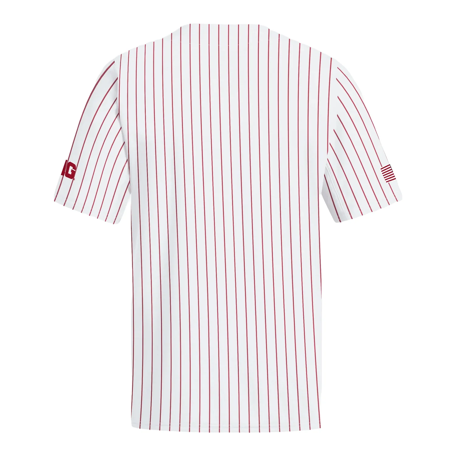 Indiana Hoosiers Adidas White Pinstripe Baseball Jersey - Image 2