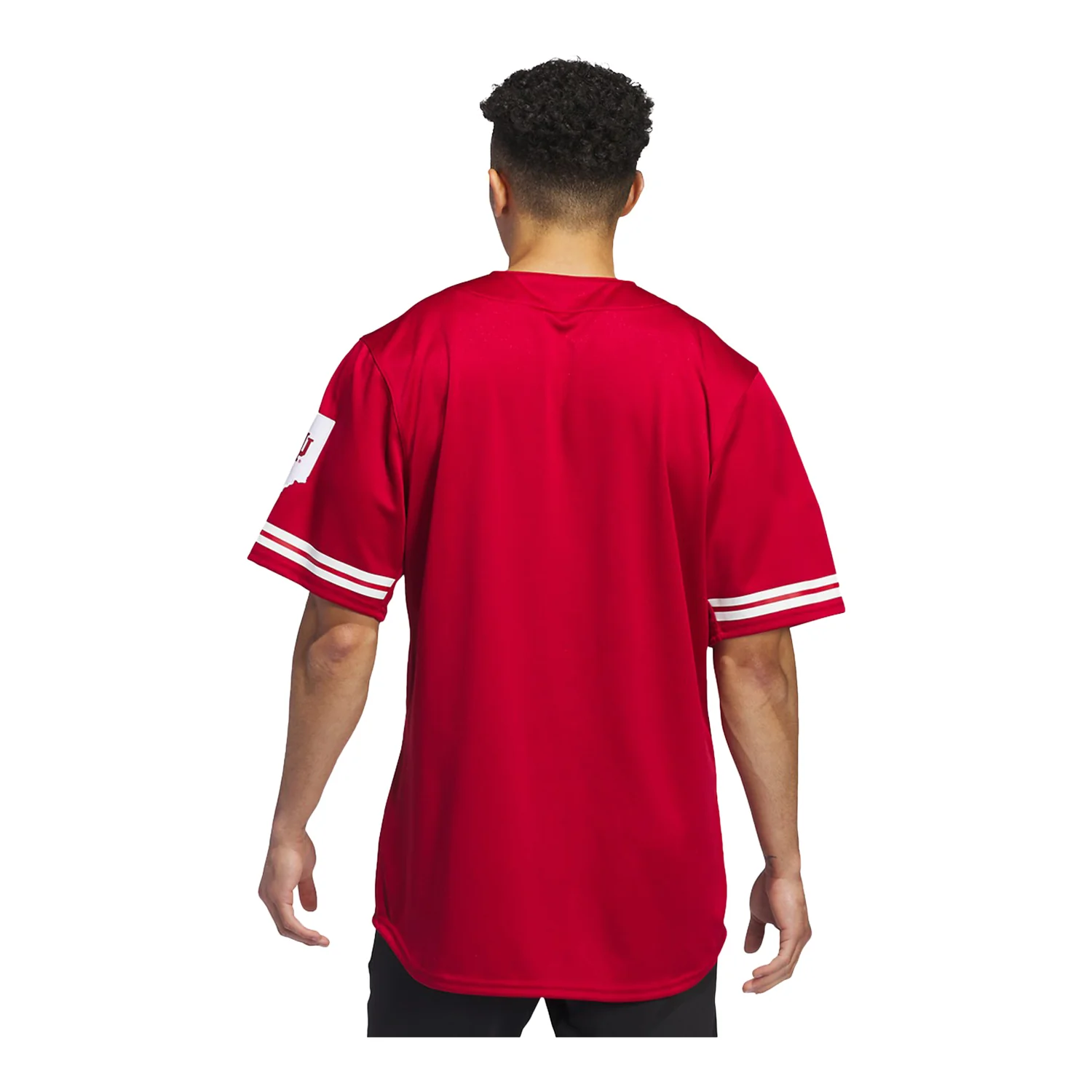 Indiana Hoosiers Adidas Reverse Retro Replica Baseball Crimson Jersey - Image 2