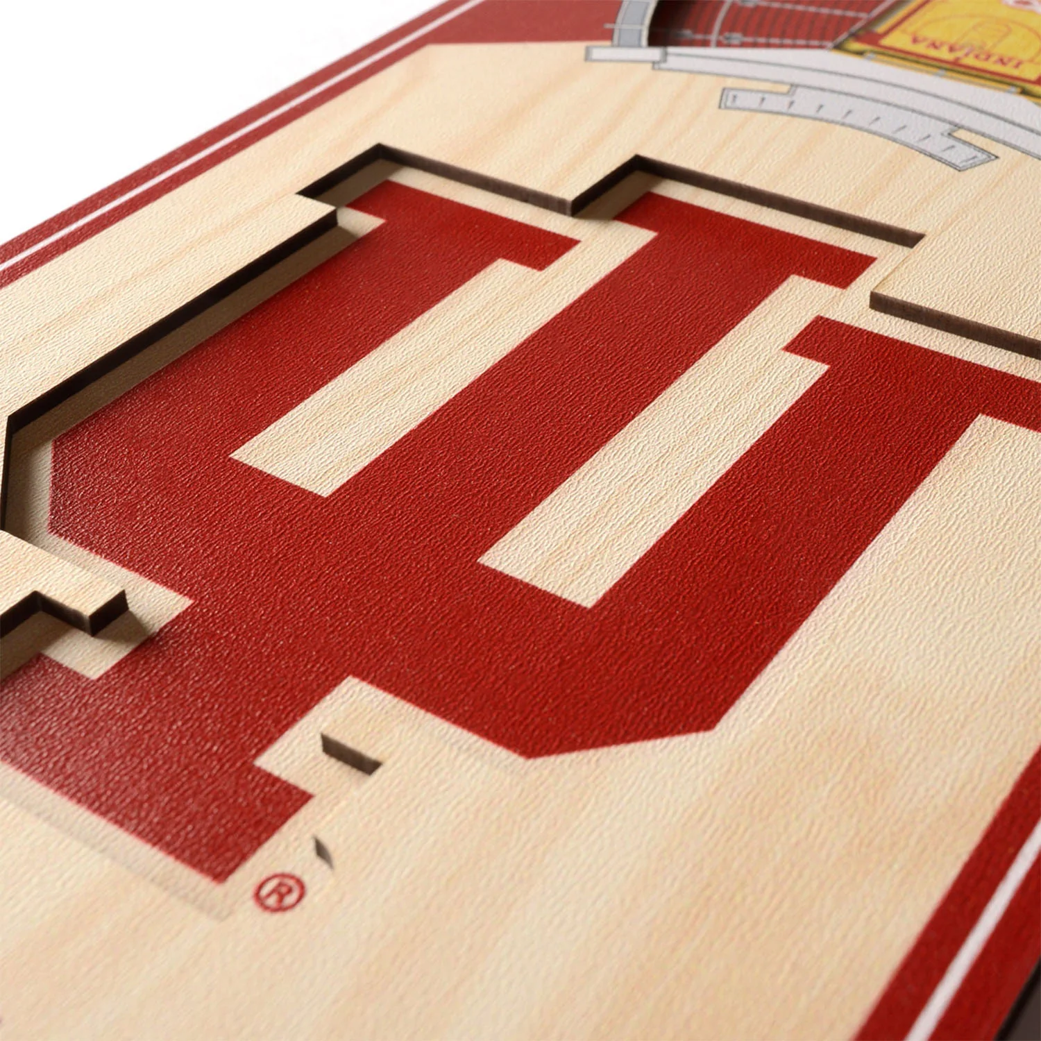 Indiana Hoosiers 6" x 19" 3D Assembly Hall Banner - Image 3