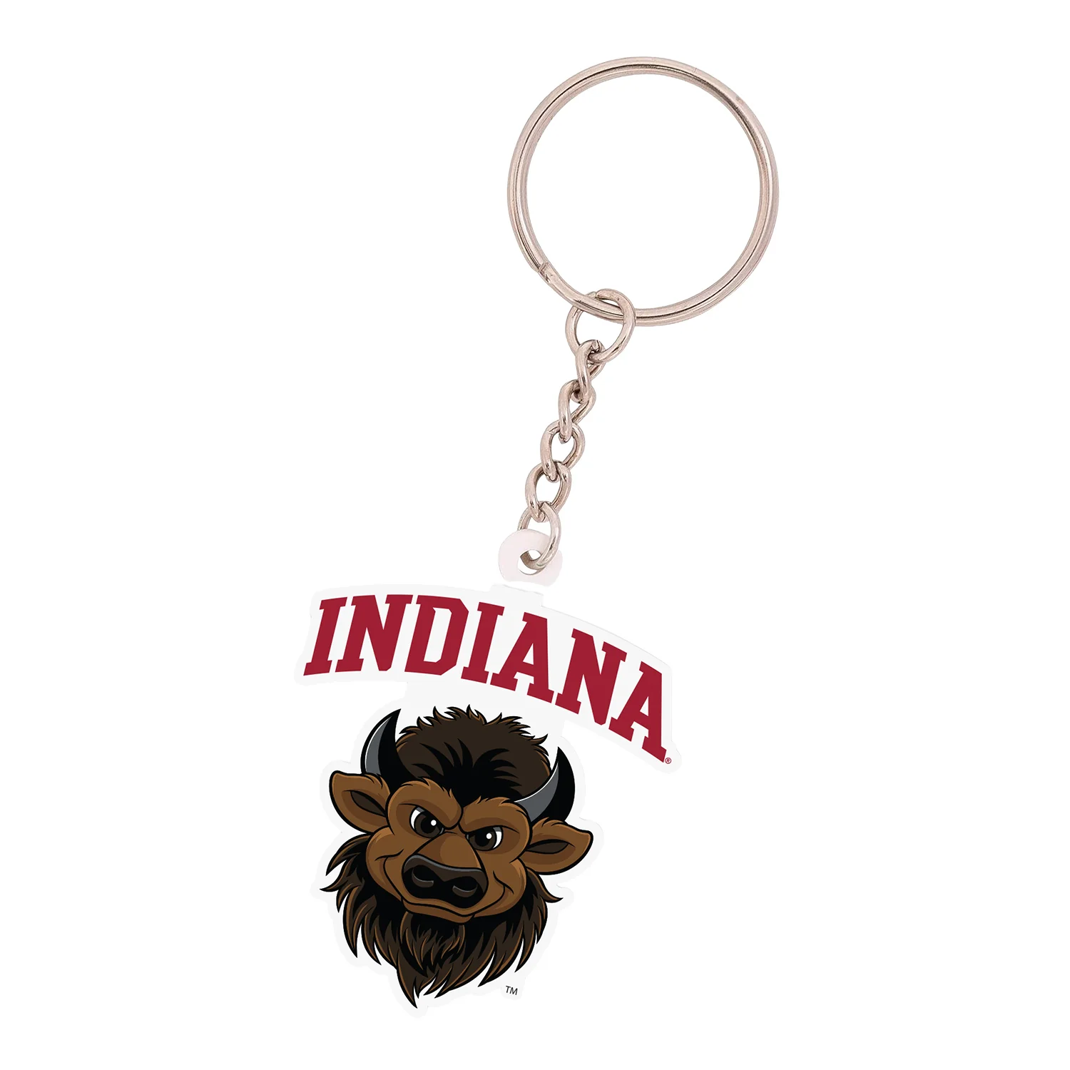 Indiana Hoosiers Hoosier the Bison Acrylic Keychain
