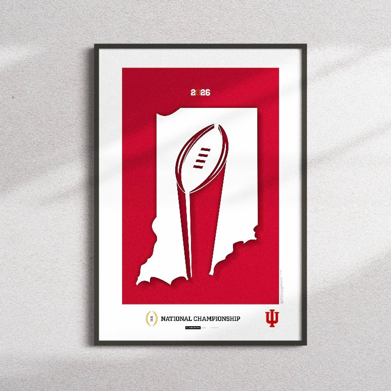 Indiana Hoosiers College Football Champions 2025 Art Print