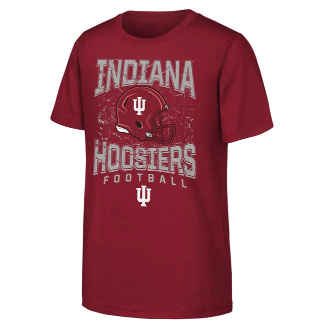 Indiana Hoosiers Red Youth Football T-Shirt